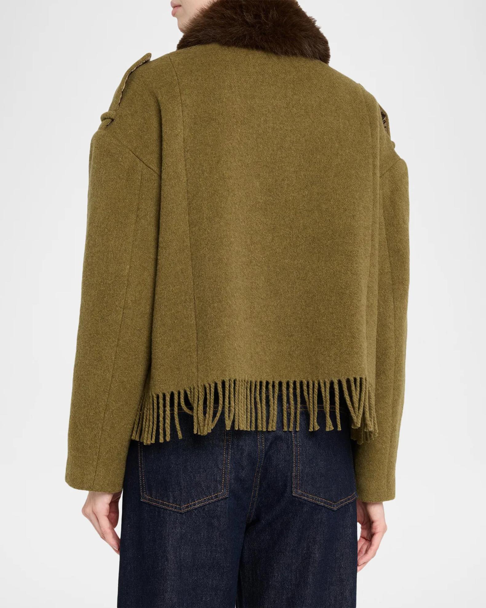 3.1 Phillip Lim Wool-Blend Scarf-Hem Jacket | Neiman Marcus