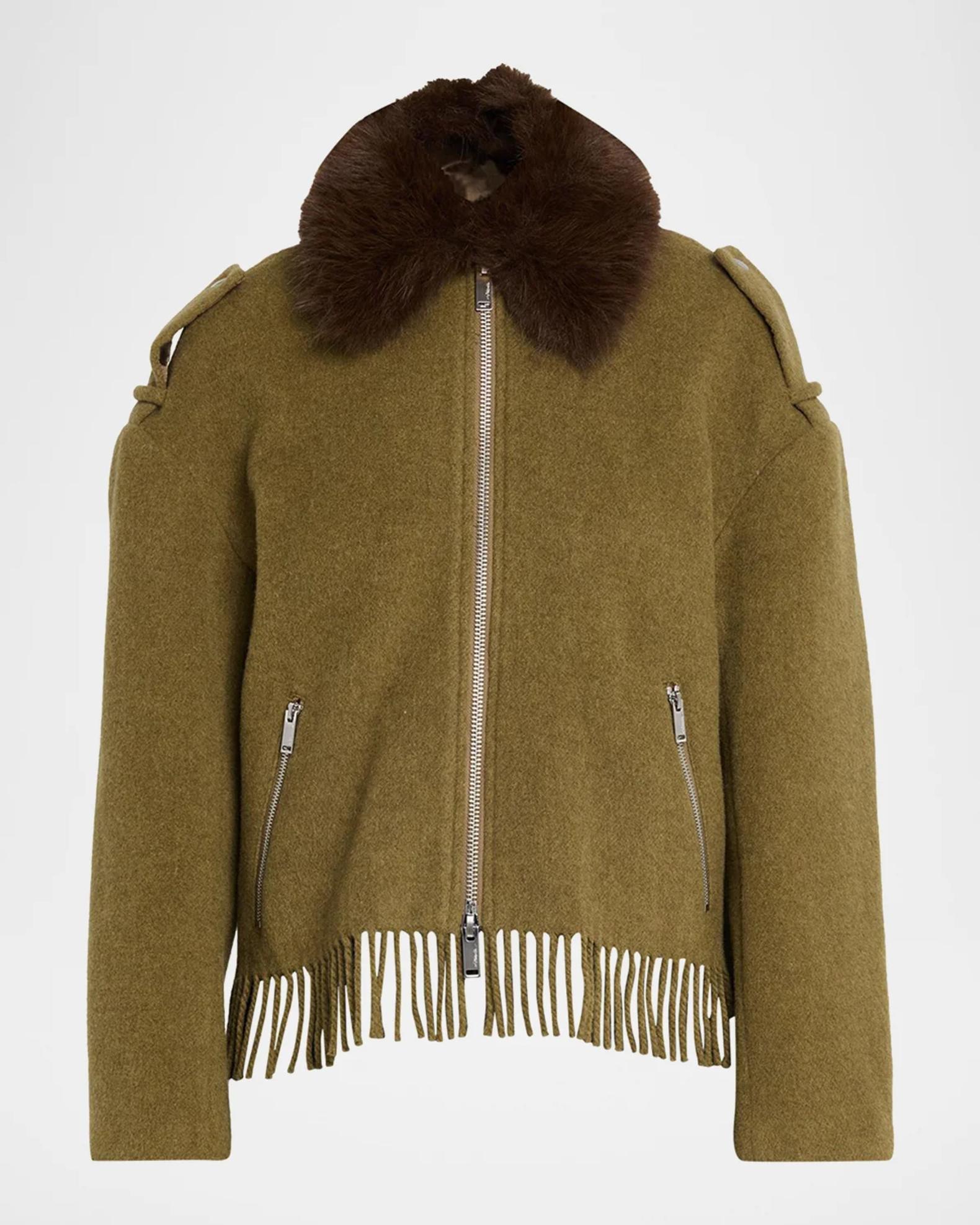 3.1 Phillip Lim Wool-Blend Scarf-Hem Jacket | Neiman Marcus