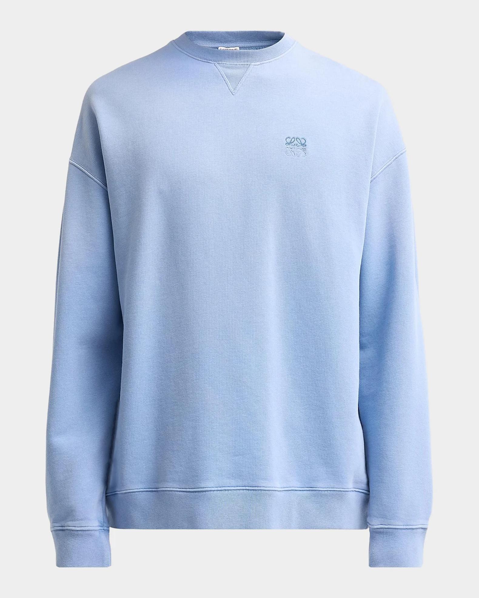 LOEWE Anagram Cotton Crewneck Sweatshirt | Neiman Marcus