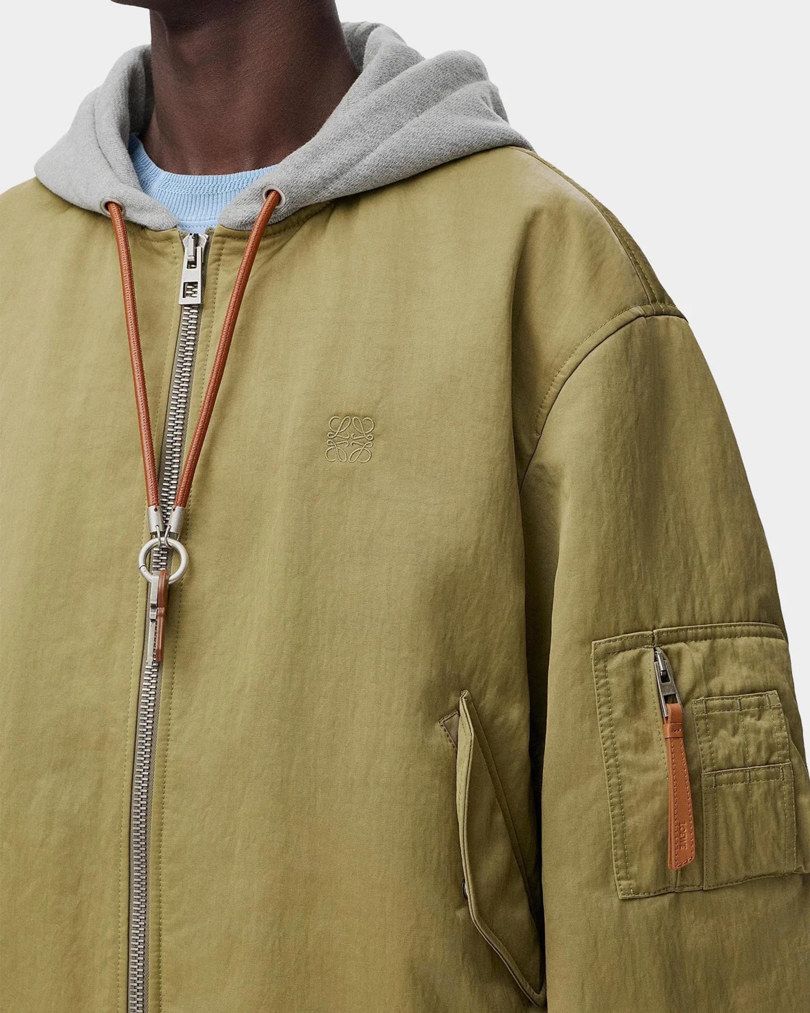 LOEWE Hooded Bomber Jacket | Neiman Marcus