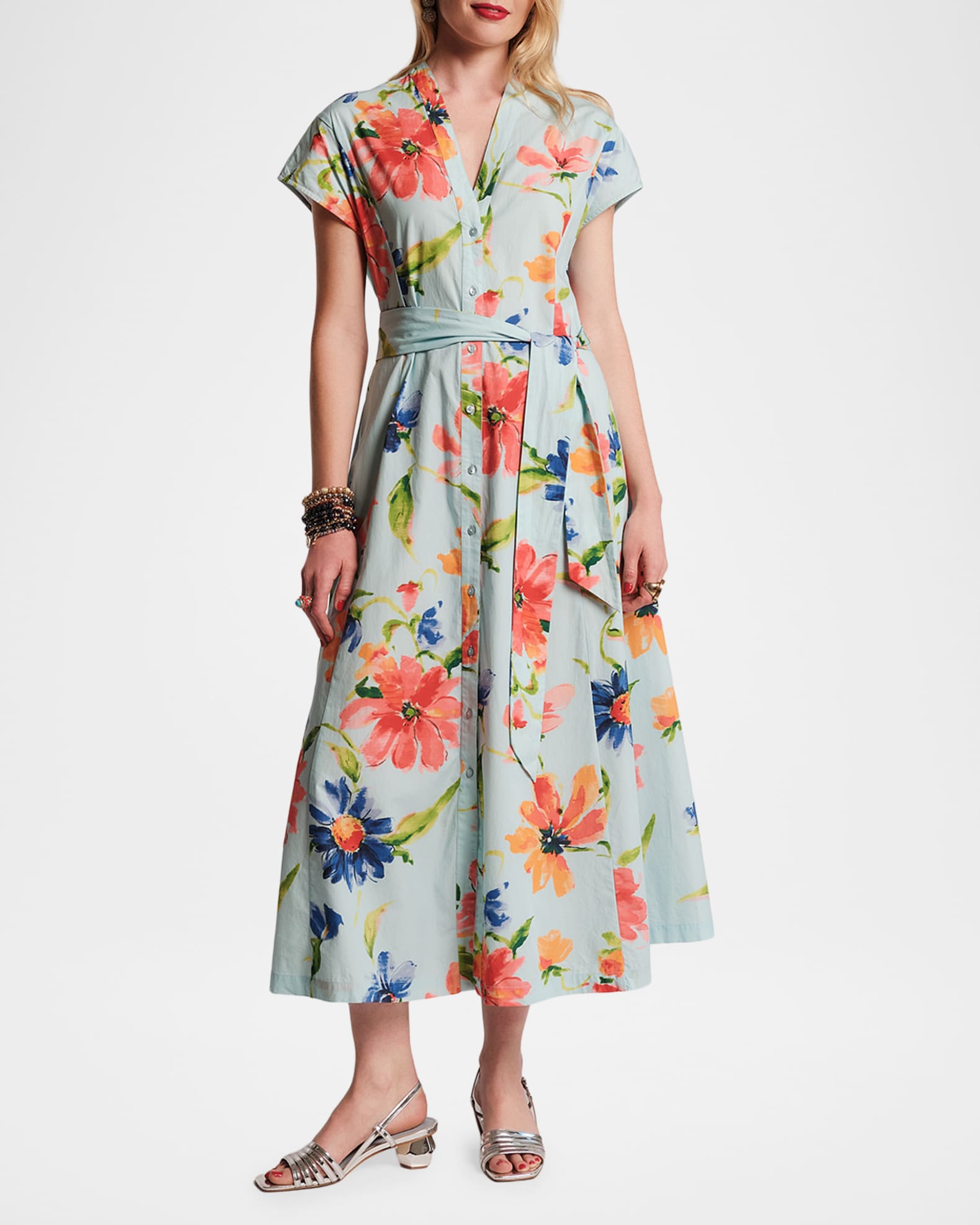 frances valentine dress Picnic Peacock 100% Polyester Phoebe Verkouw | Summertime in
