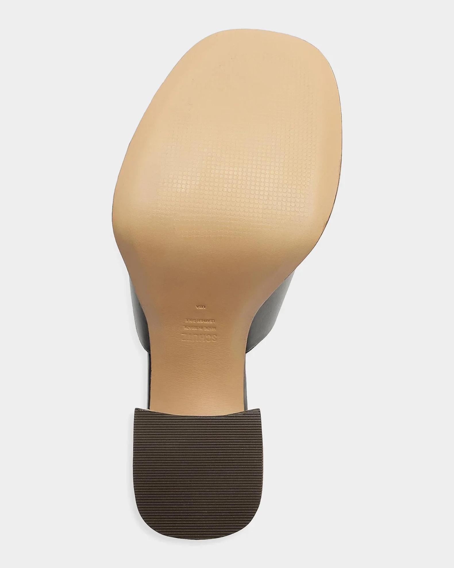 Schutz Rowan 95MM Leather Block-Heel Mules | Neiman Marcus