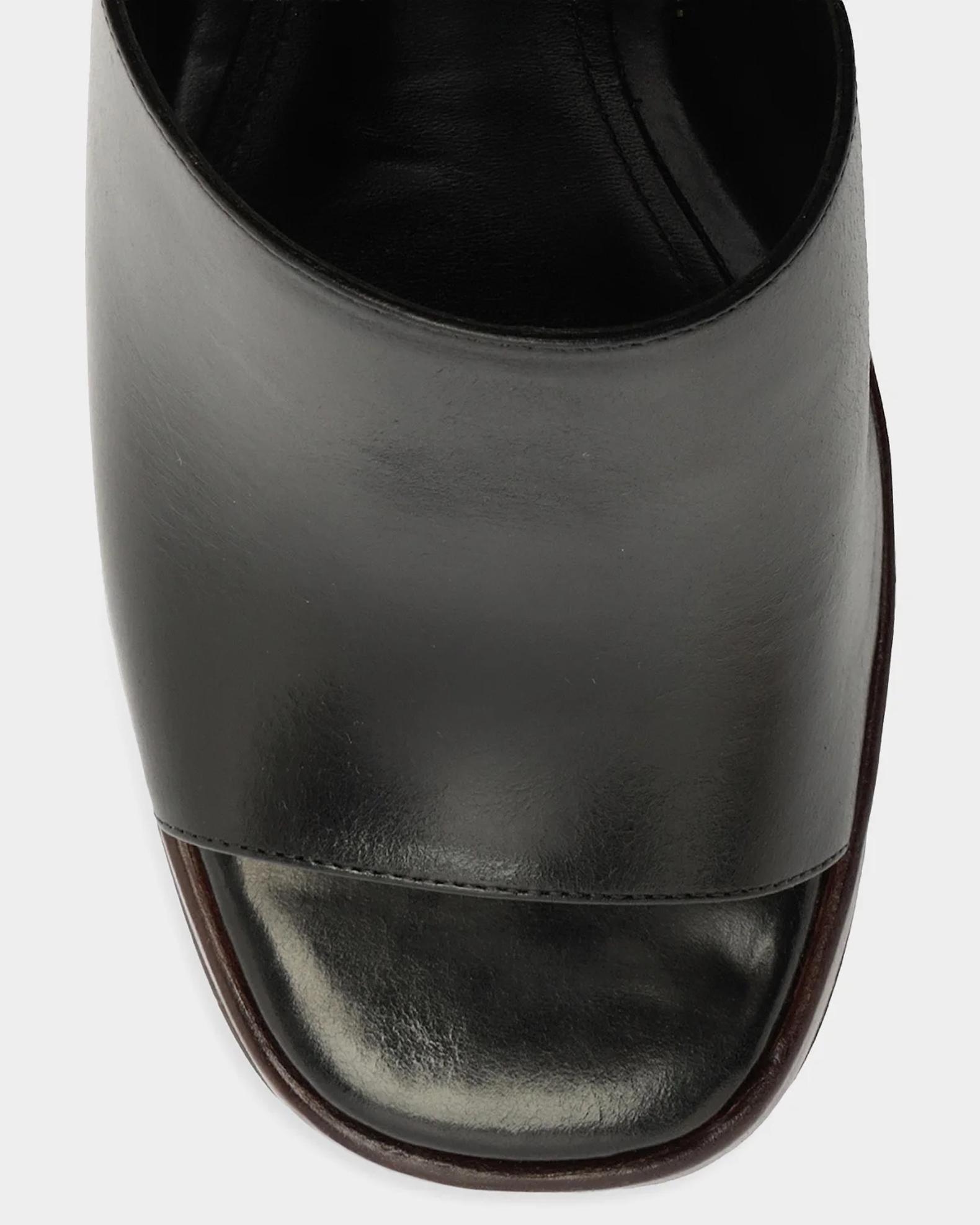 Schutz Rowan 95MM Leather Block-Heel Mules | Neiman Marcus