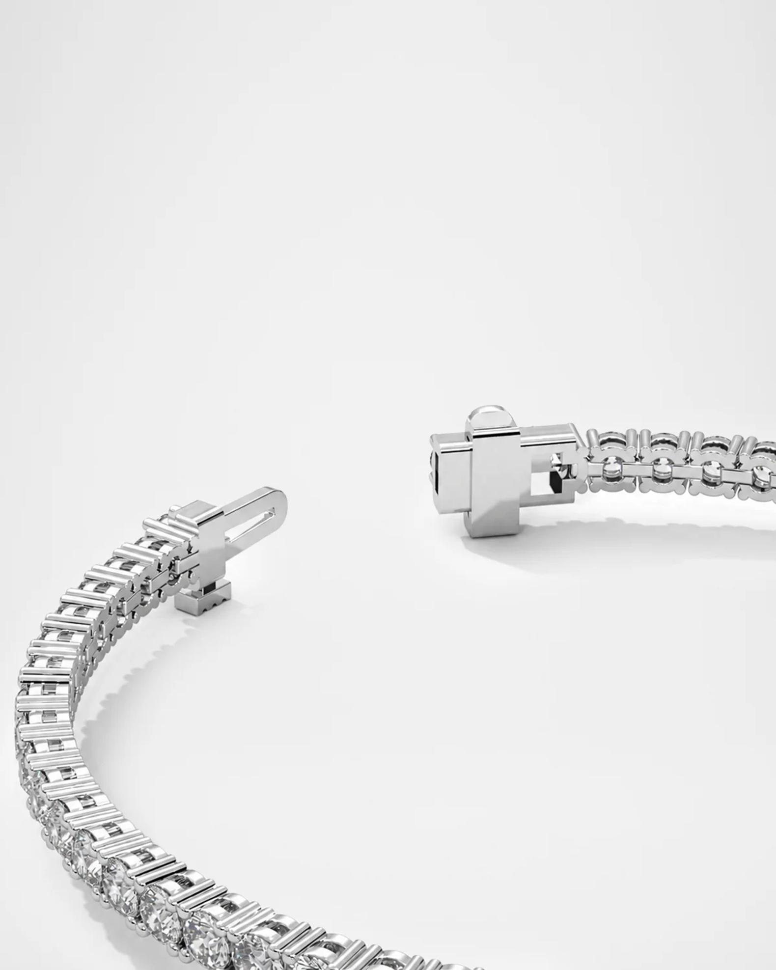 Lab Grown Diamonds 18K White Gold & 5 TCW Lab-Grown Diamond Tennis ...