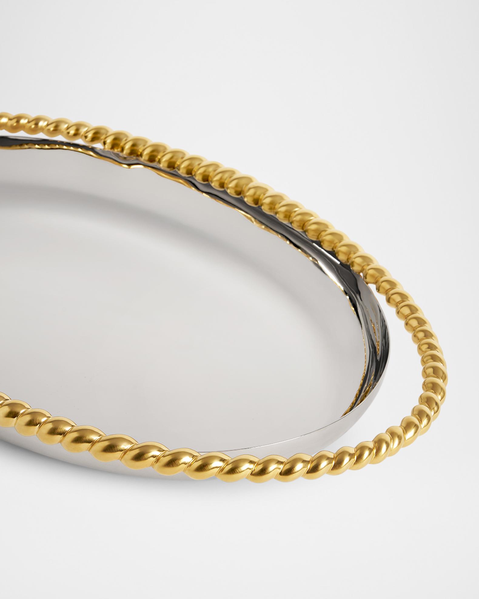 L'Objet x Jessica McCormack Corde Oval Platter, Large | Neiman Marcus