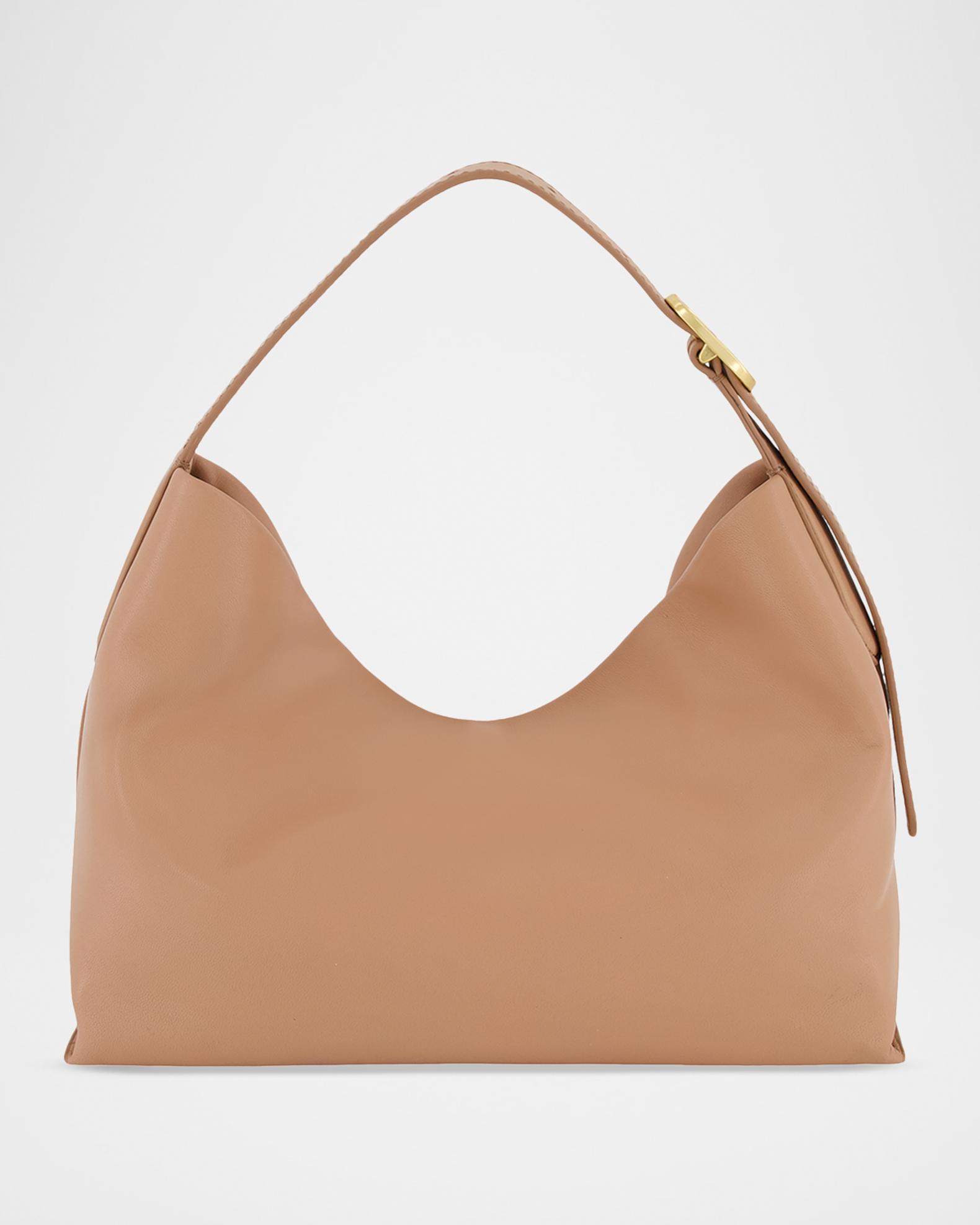 Vince Vivian Small Leather Hobo Bag | Neiman Marcus