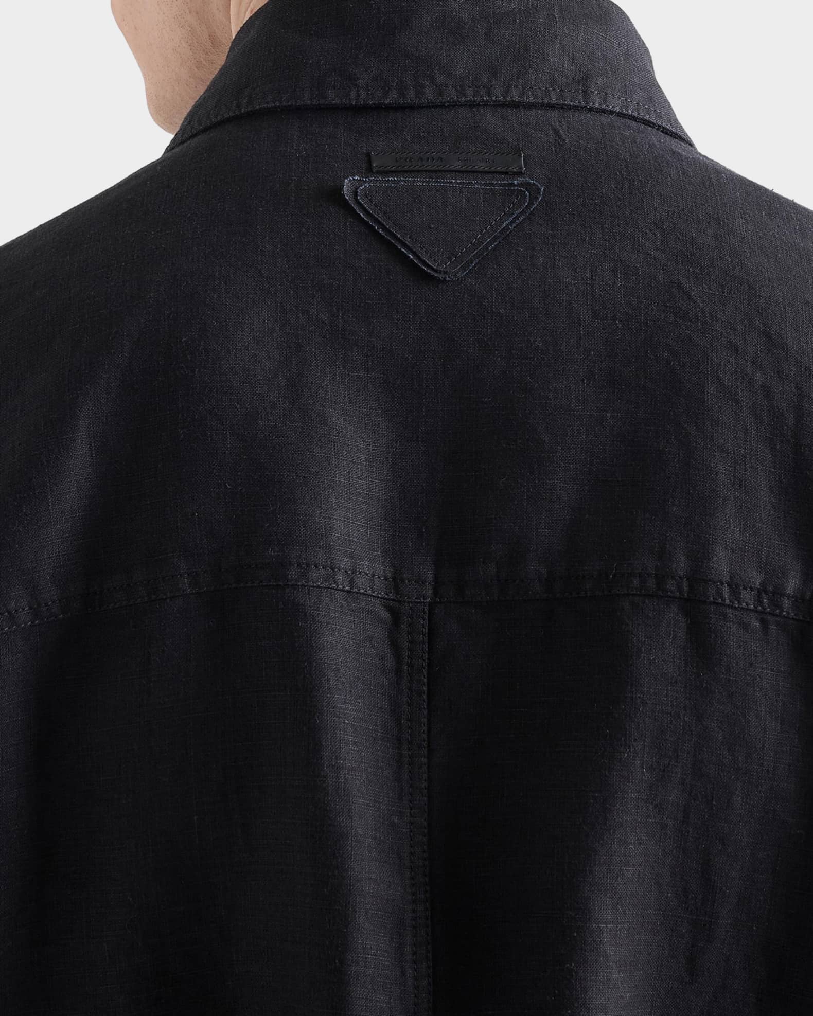 Prada Men's Linen Jacket | Neiman Marcus