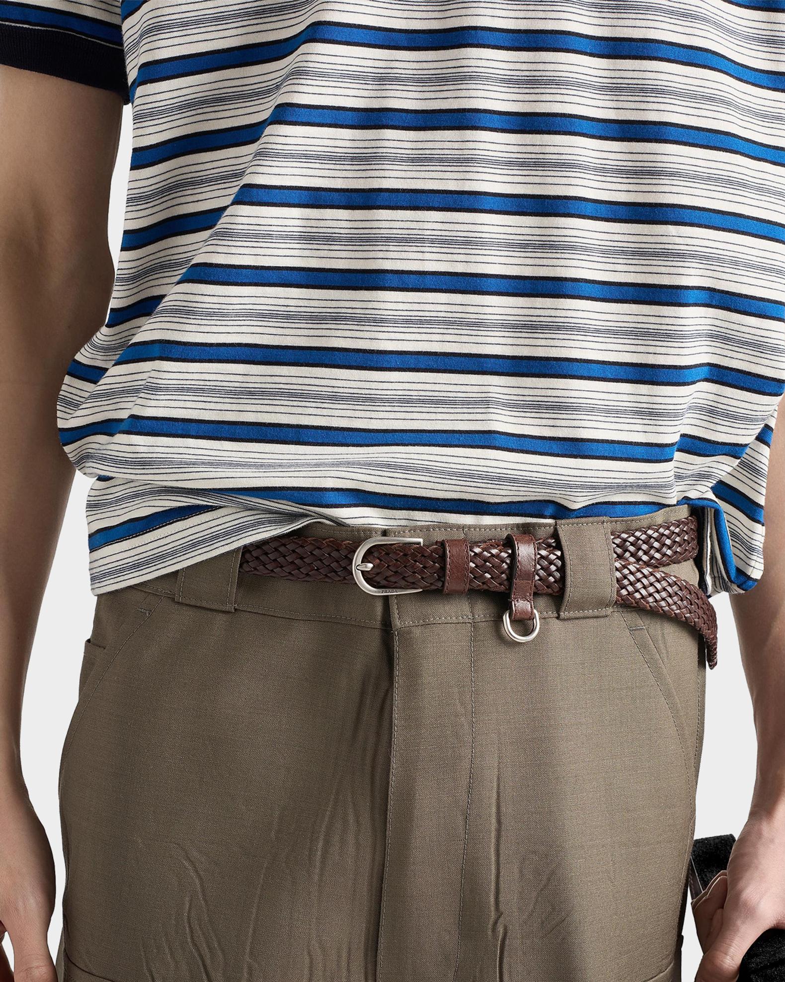 Prada Men's Striped Cotton T-Shirt | Neiman Marcus
