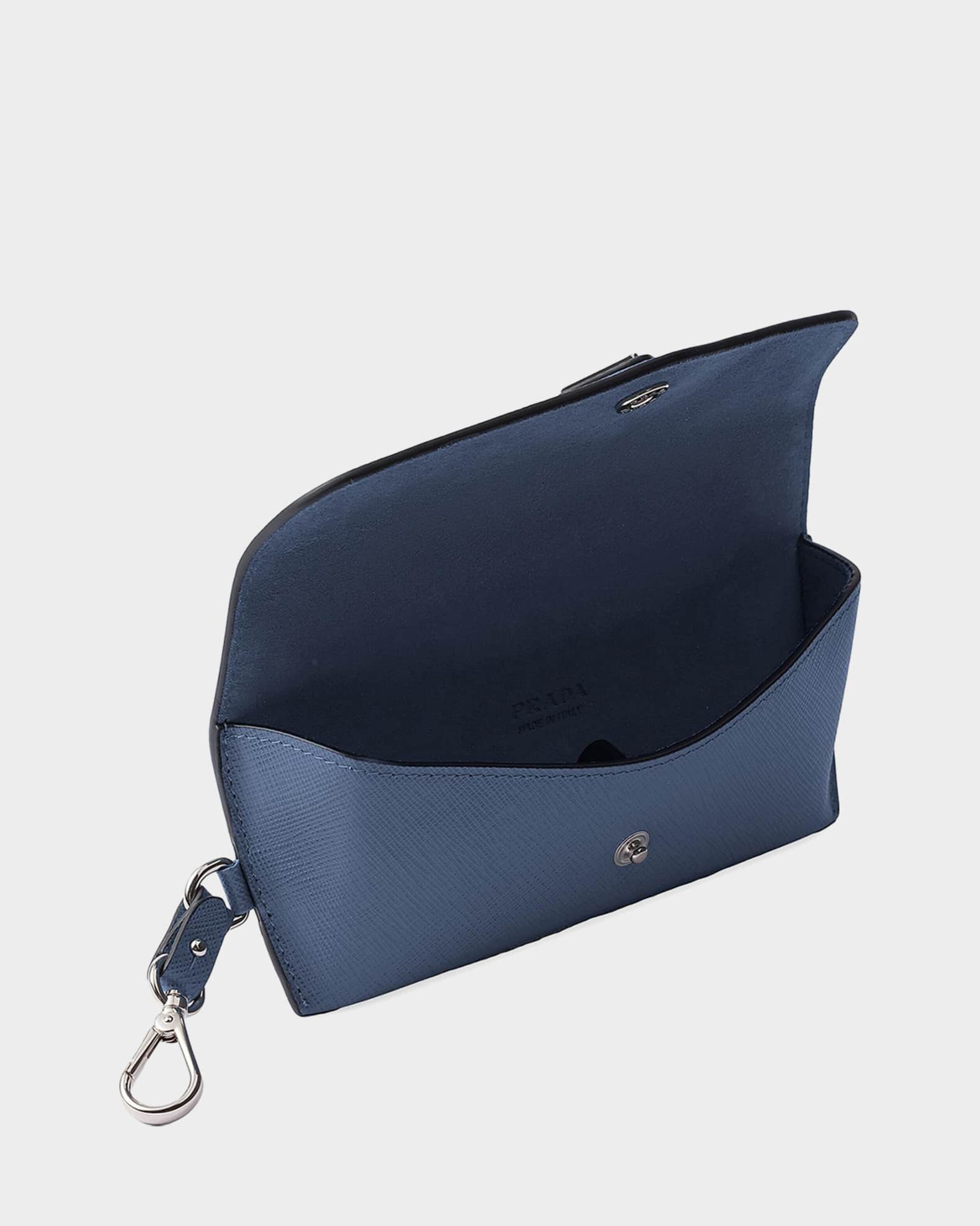Prada Saffiano Leather Eyeglasses Case | Neiman Marcus