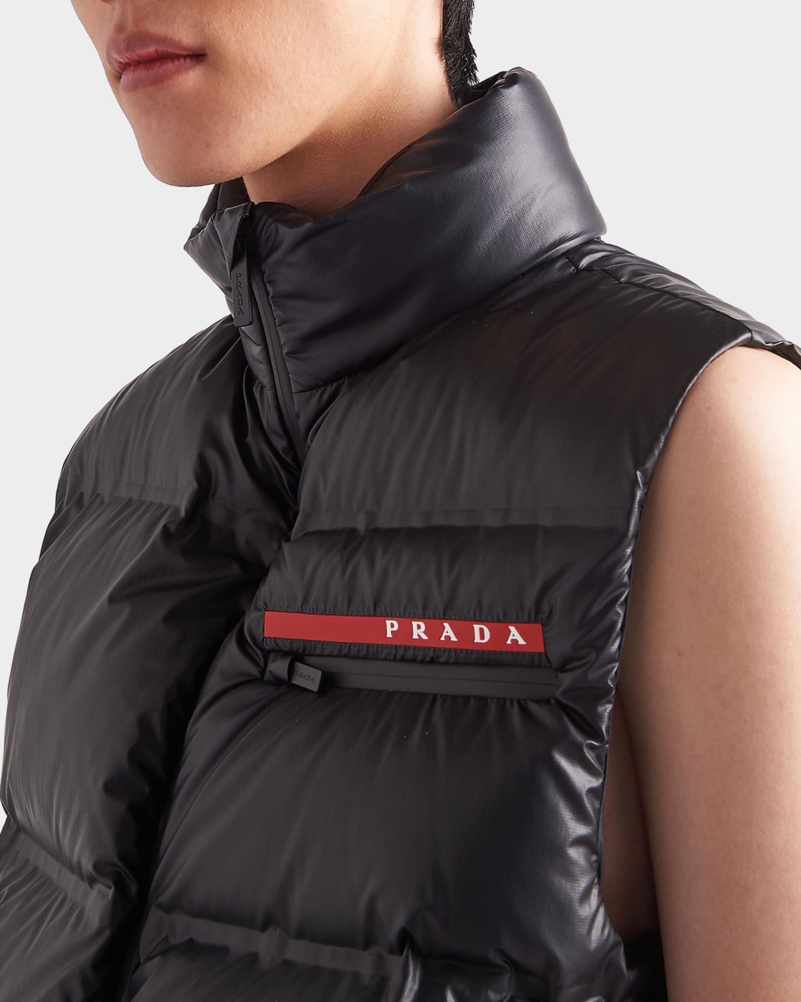 Prada Men's Light Re-Nylon Down Vest | Neiman Marcus