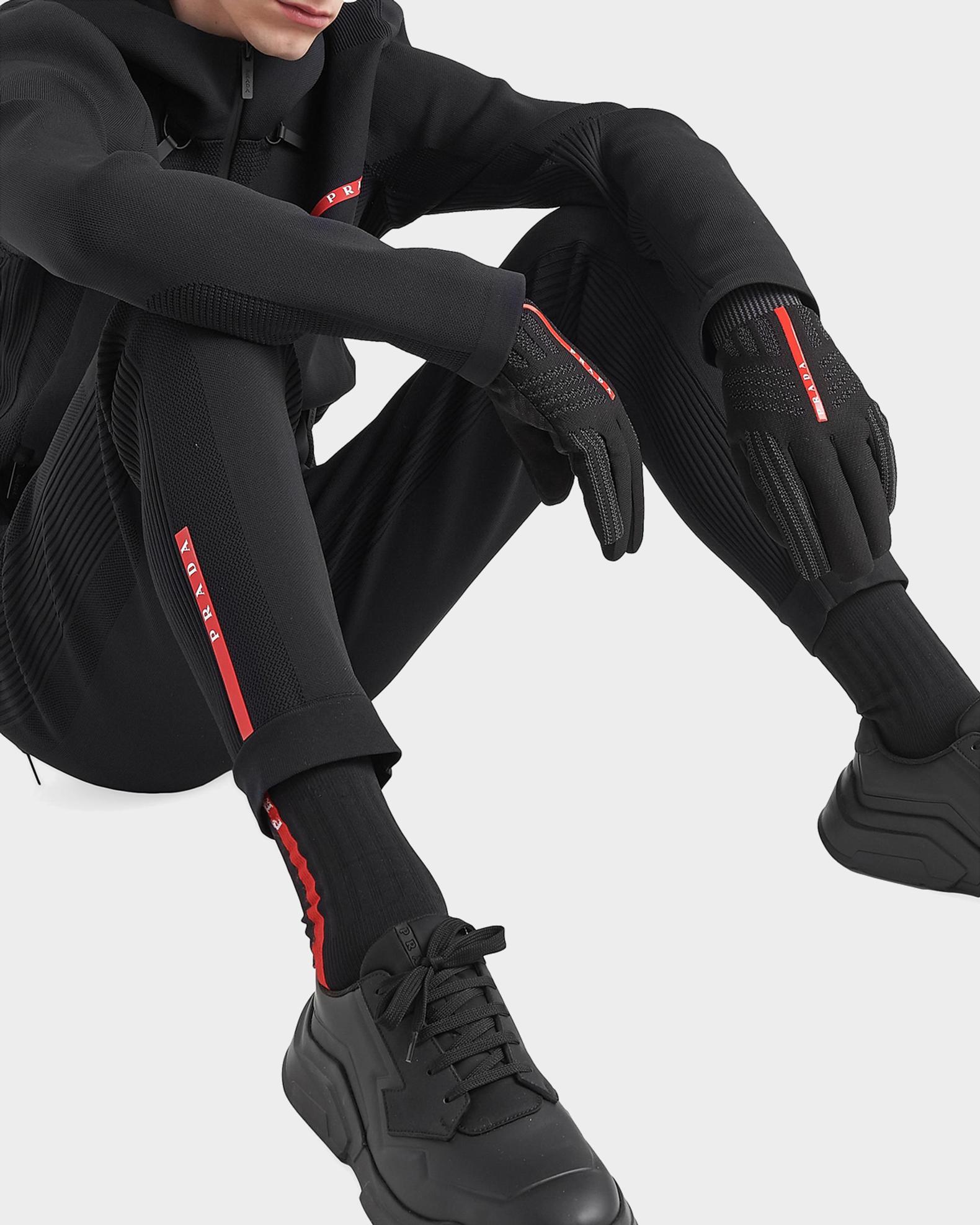 Prada Men's Techno Pique Pants | Neiman Marcus