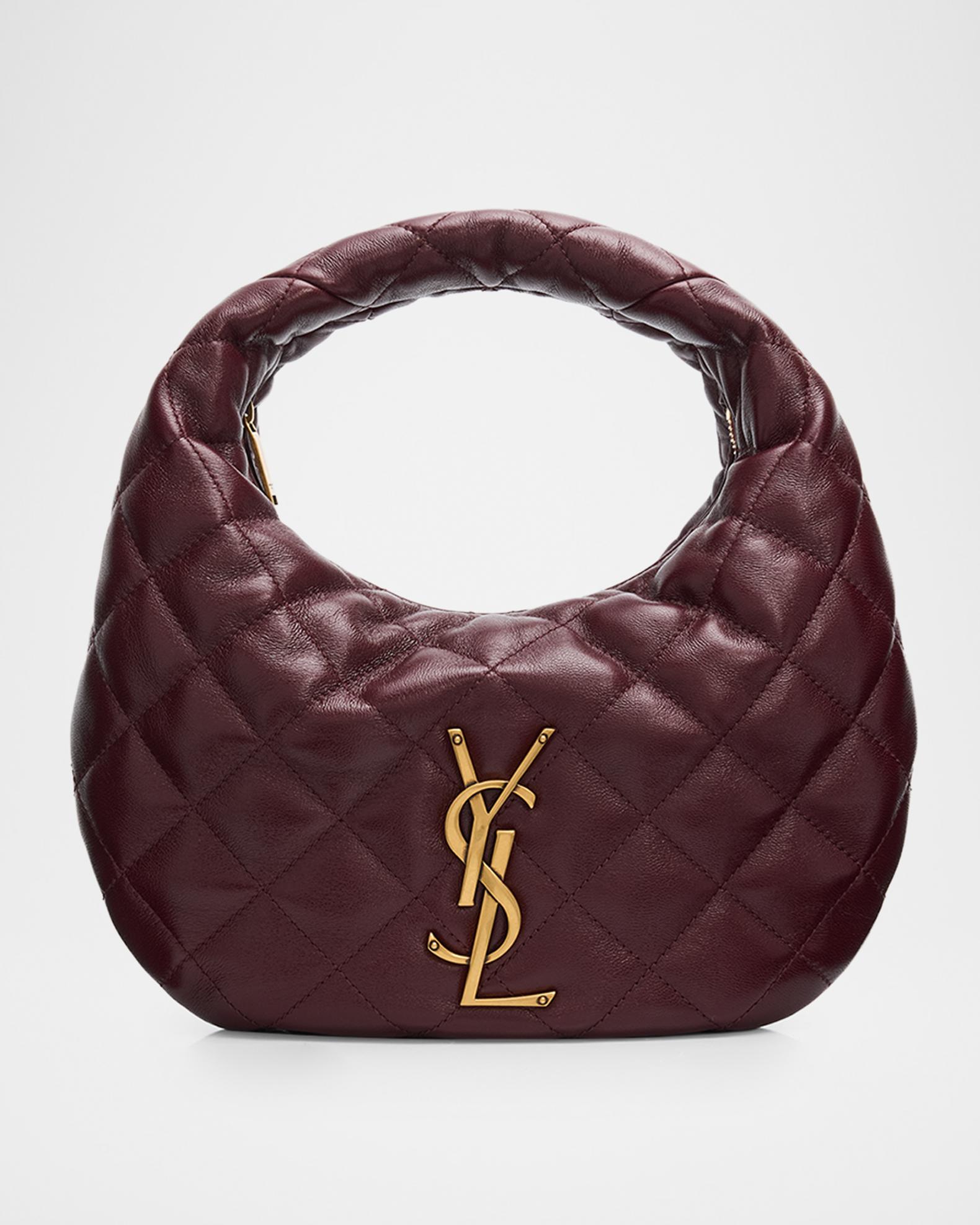 Saint Laurent Icarino YSL Quilted Leather Top-Handle Bag | Neiman