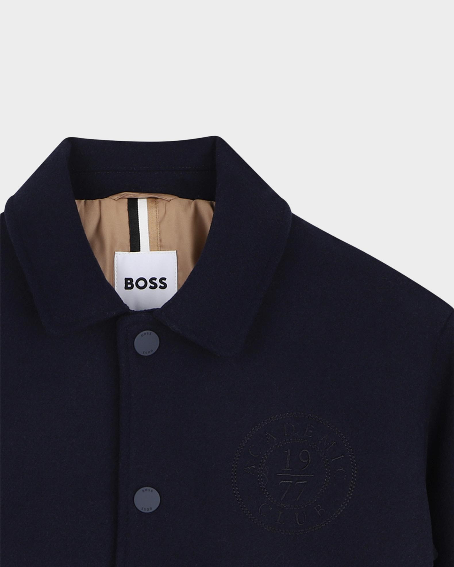 BOSS Boy's Logo Embroidered Bomber Jacket, Size 4-14 | Neiman Marcus
