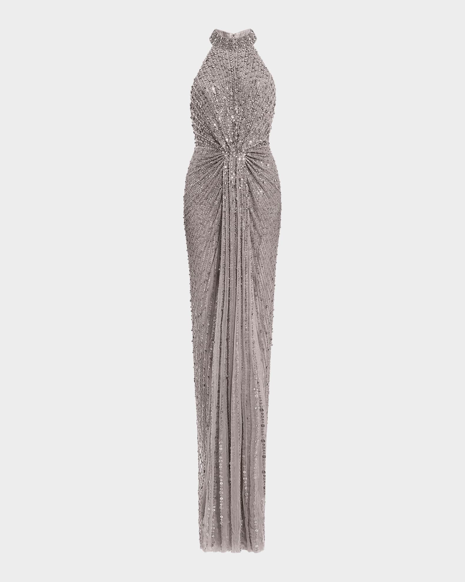 jenny packham gowns & formal dresses Charisma embellished crpe gown in black - Jenny Packham
