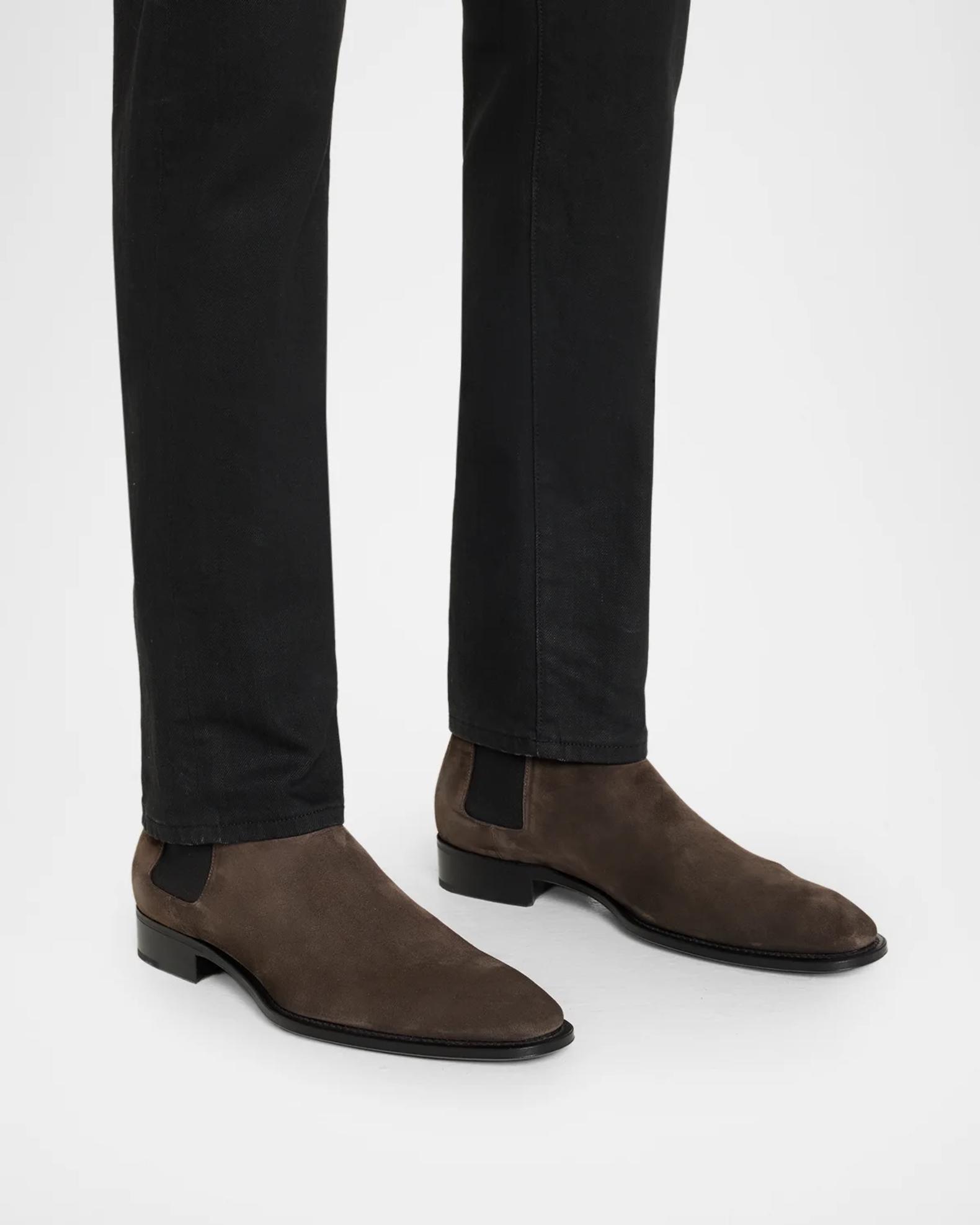 Saint Laurent Men's Wyatt Suede Chelsea Boots | Neiman Marcus