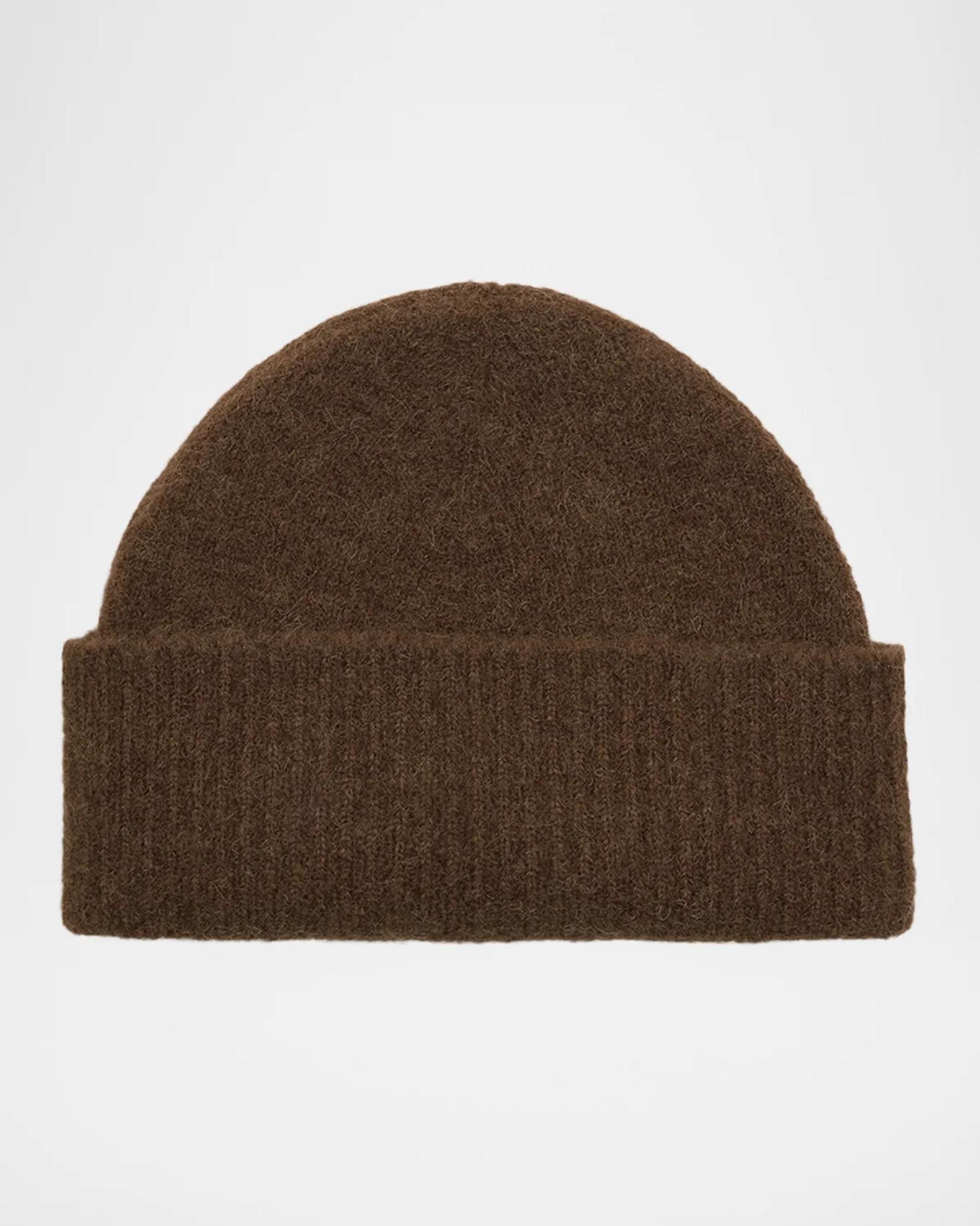 Ami Paris Logo Alpaca-Blend Knit Beanie Hat | Neiman Marcus