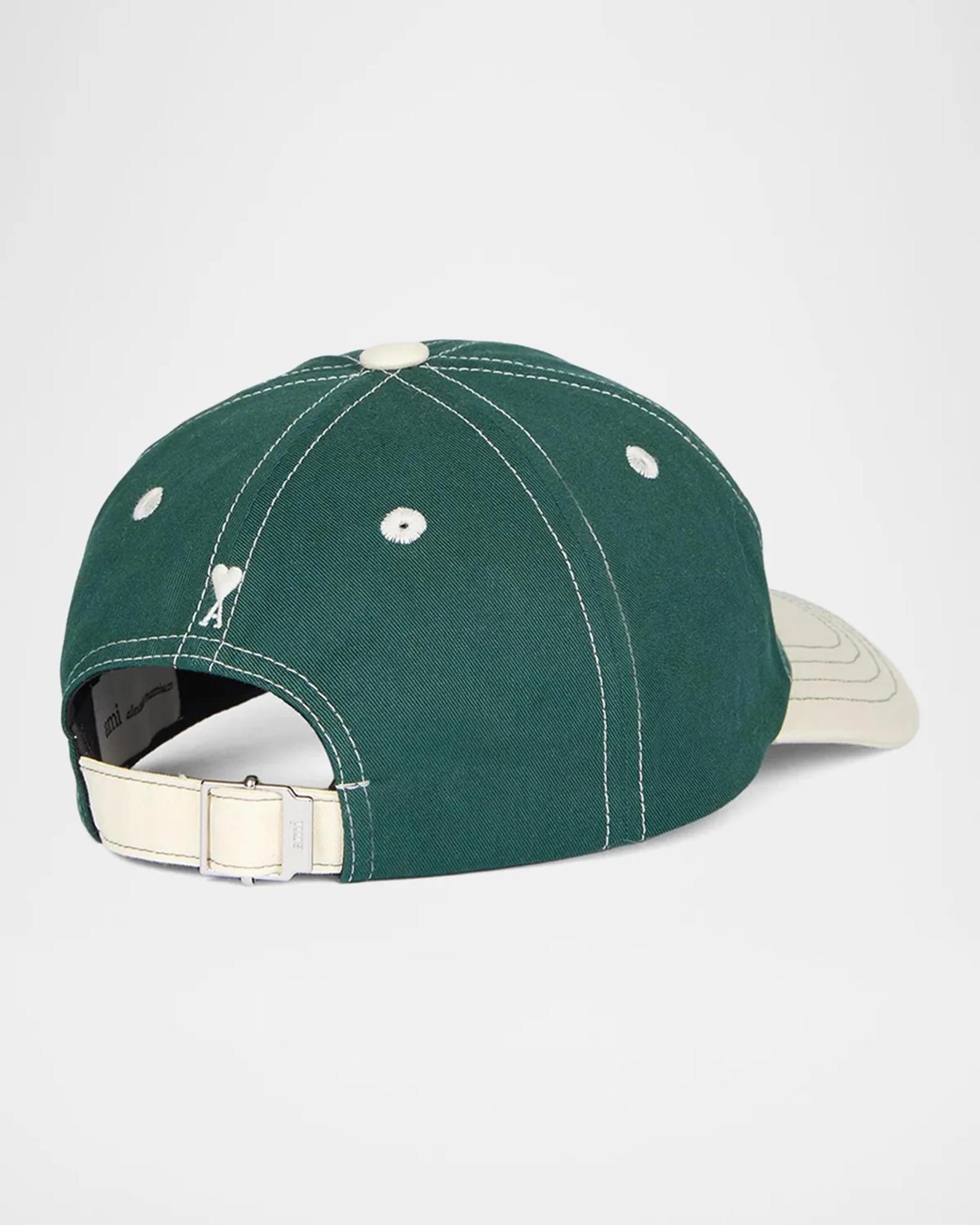 Ami Paris Men's Embroidered Logo Bicolor Baseball Cap | Neiman Marcus