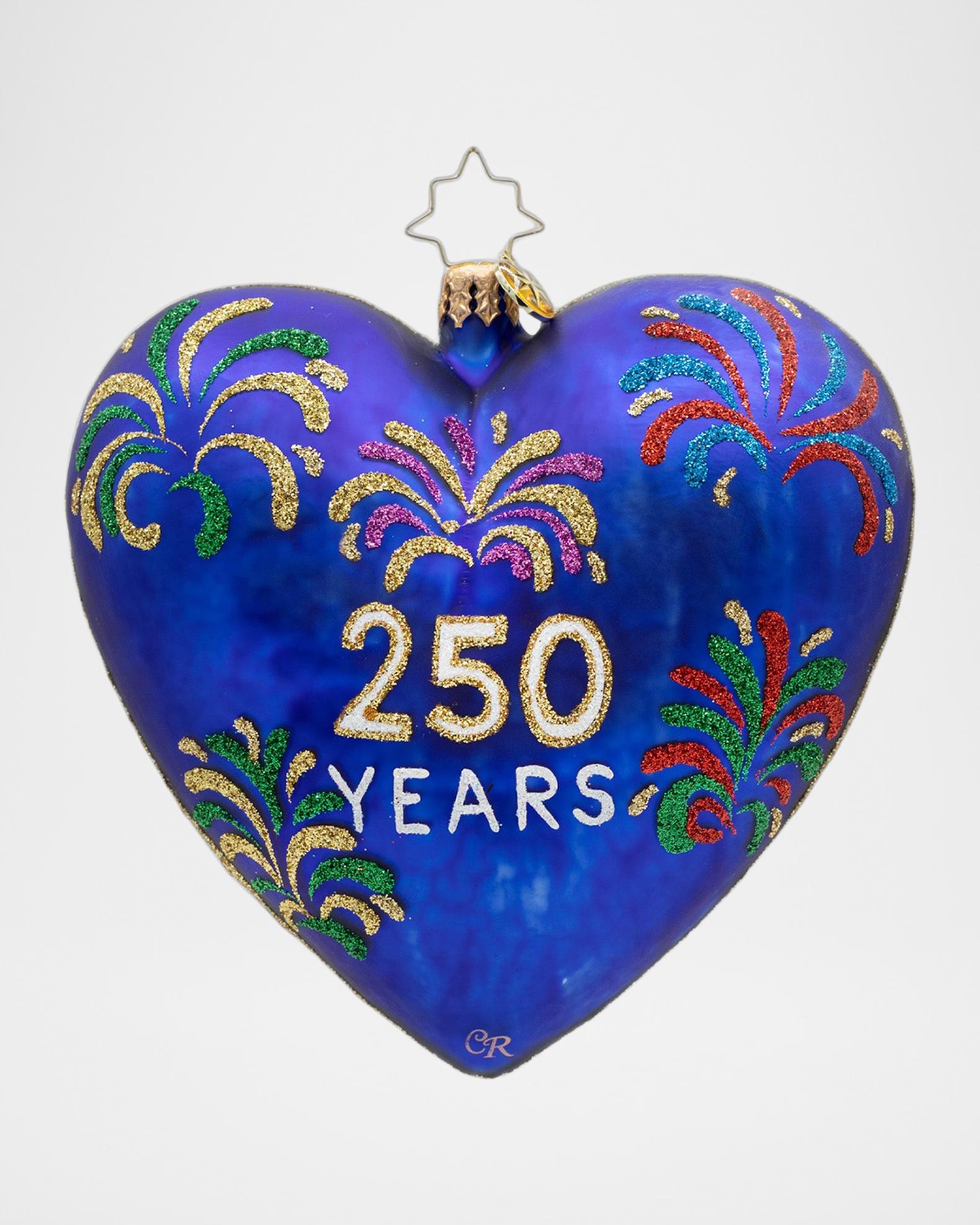Christopher Radko 250 Years Heart of Independence Christmas