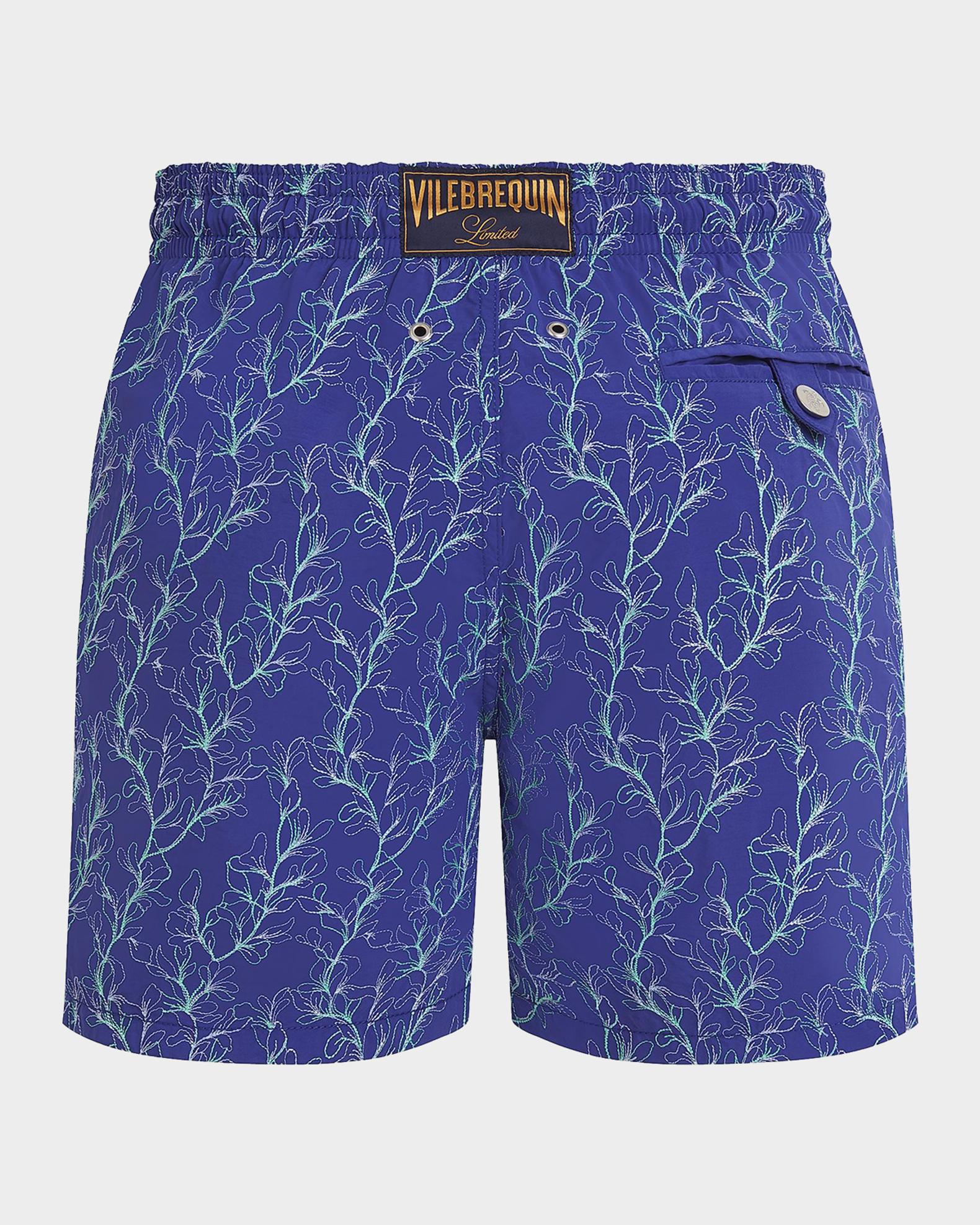 VILEBREQUIN スイムパンツ Vilebrequin Men's Mistral Embroidered X-Ray Seaweed Swim Shorts