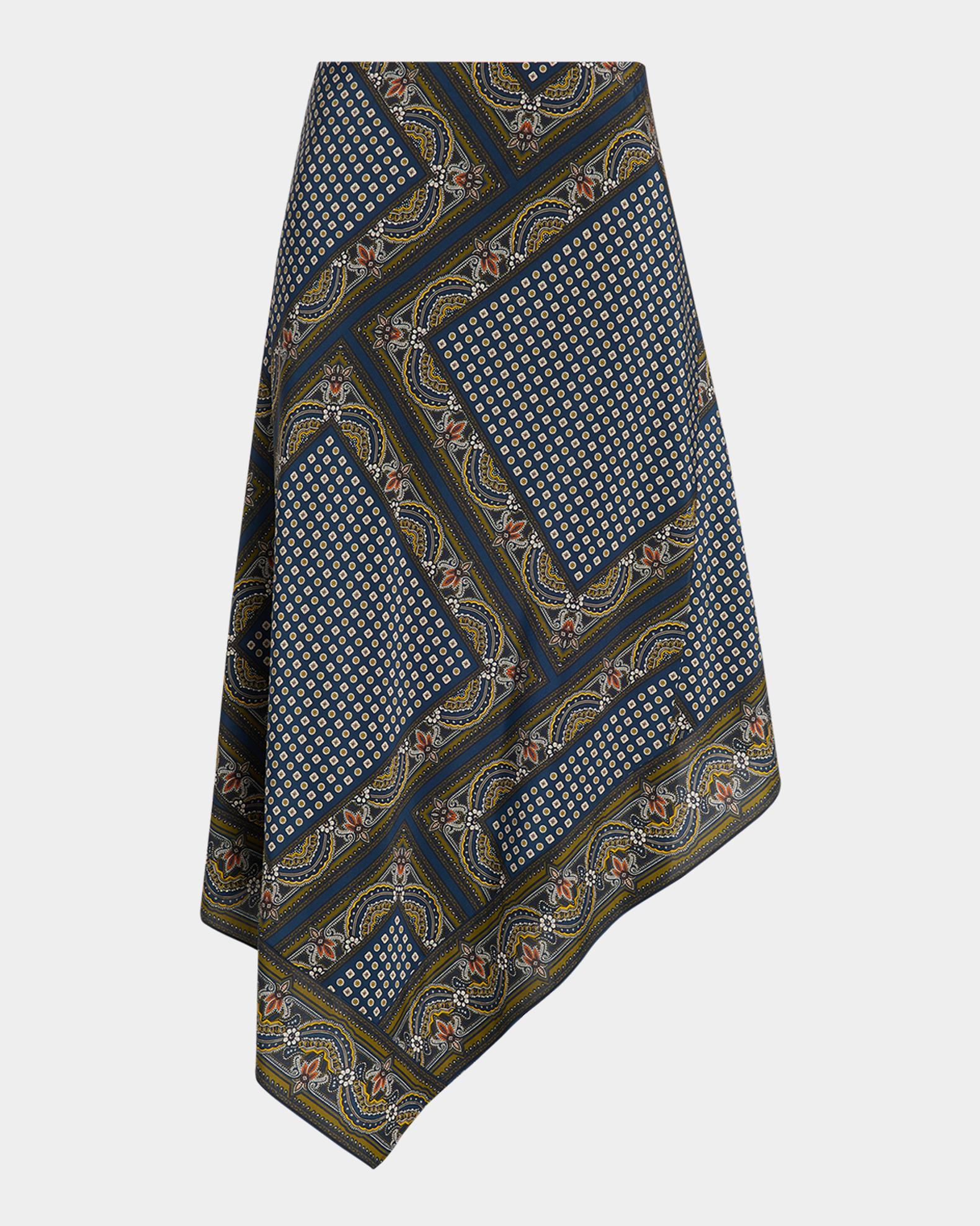 Hartley Bandana Asymmetric Midi Skirt