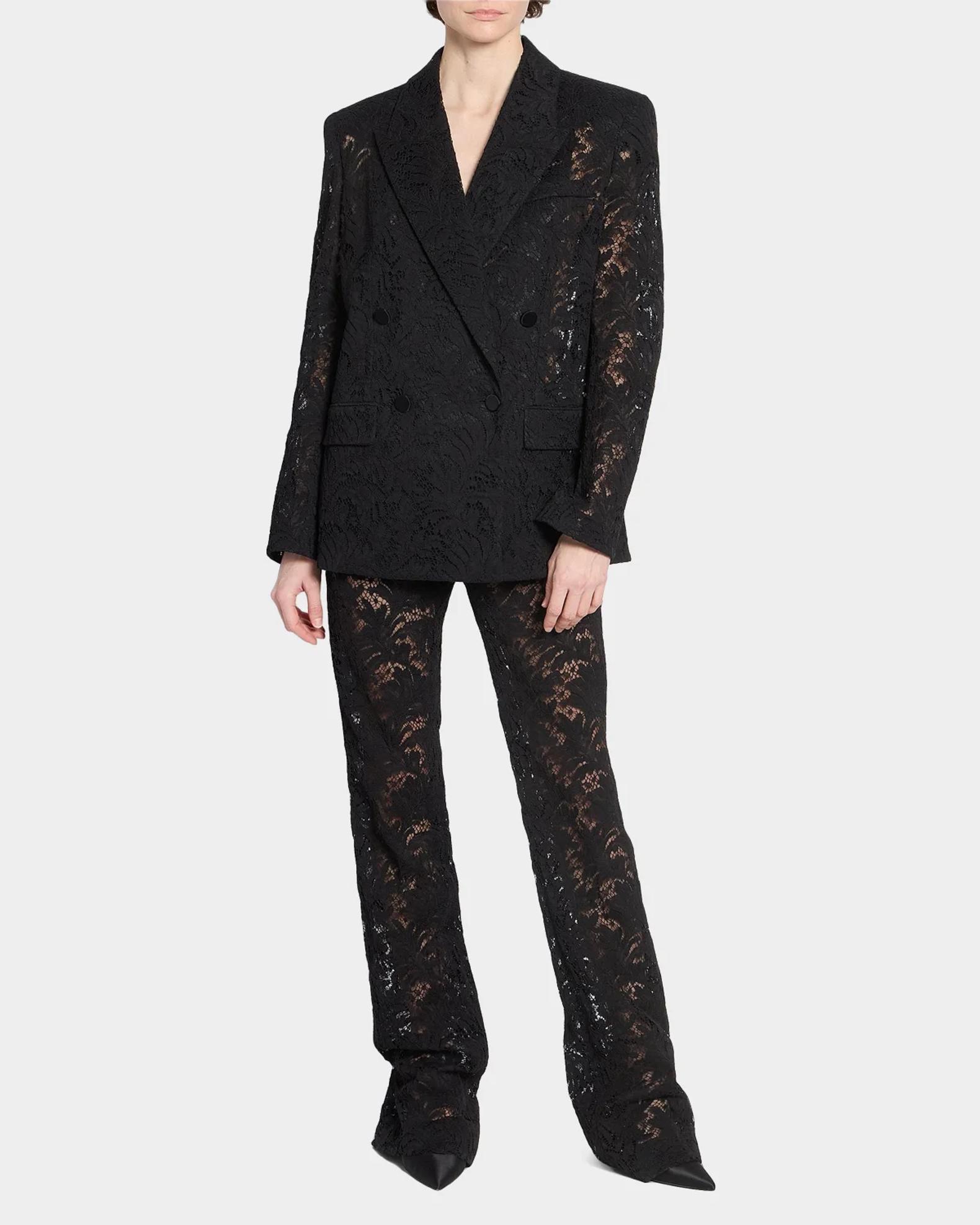 Balmain Lace Tailored Pants | Neiman Marcus