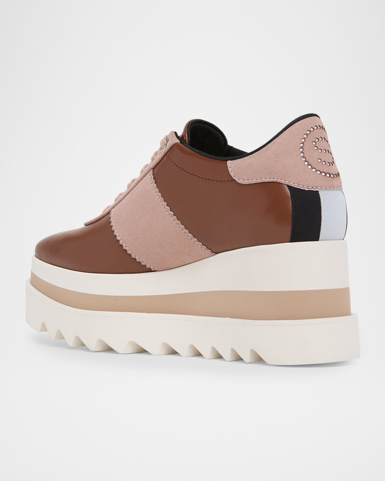 Stella McCartney Sneak-Elyse Faux-Leather Platform Sneakers