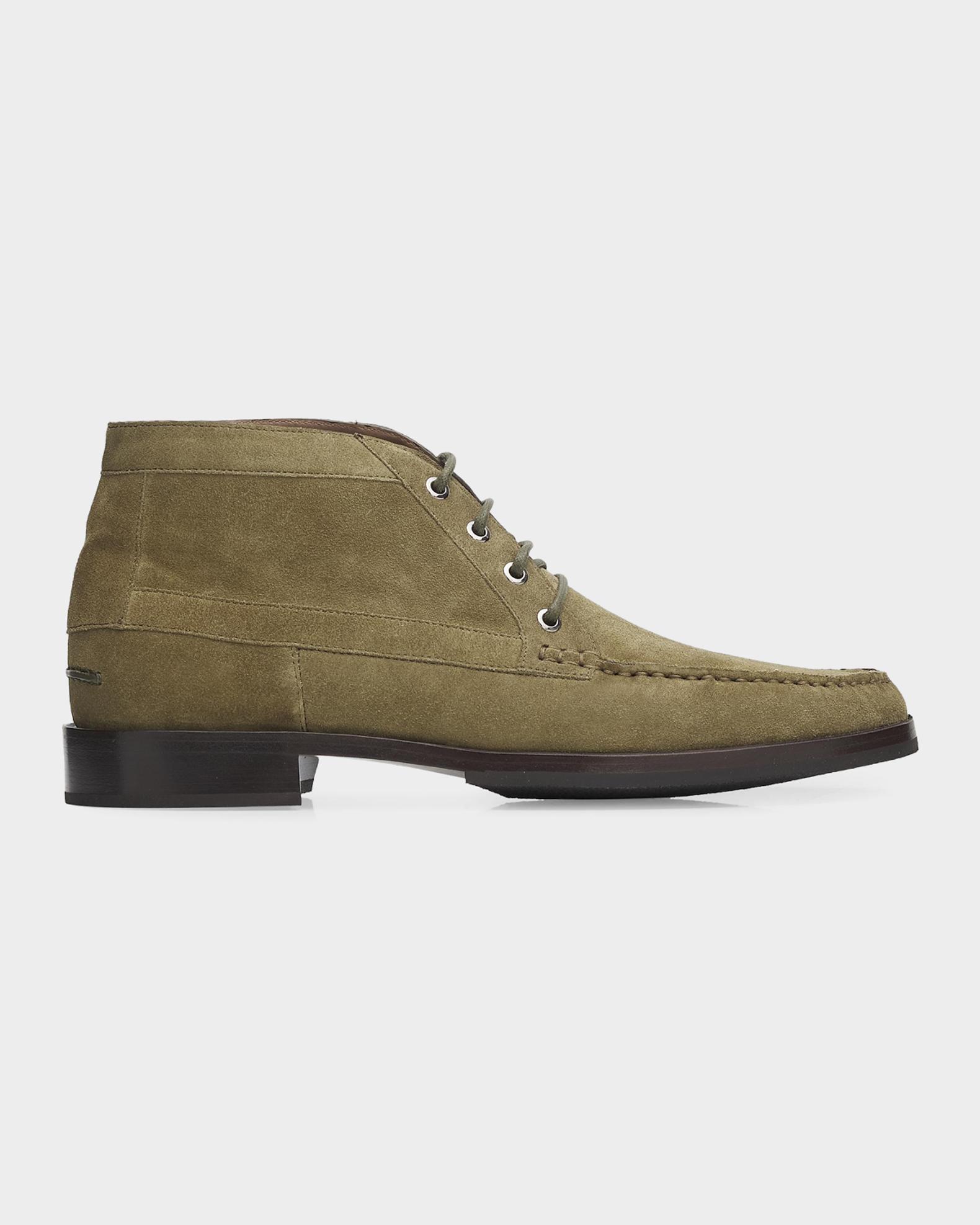 Manolo Blahnik Men's Rhinebeck Suede Ankle Boots | Neiman Marcus