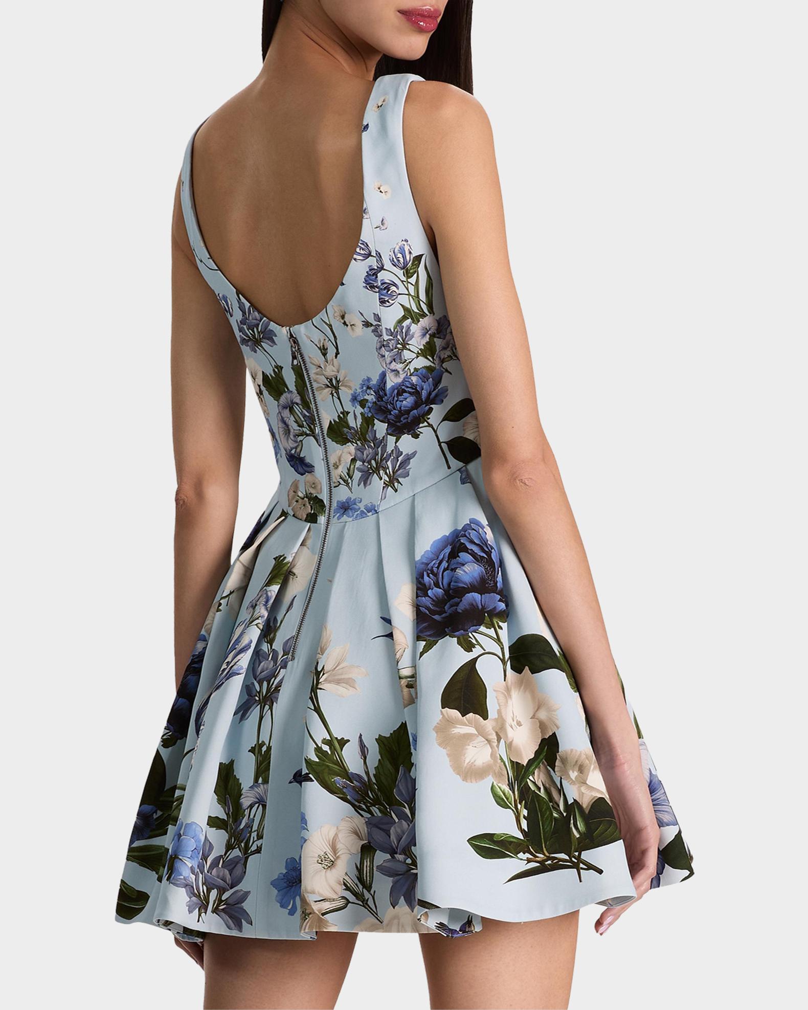 ALICE + OLIVIA Estrella Floral Mini Dress