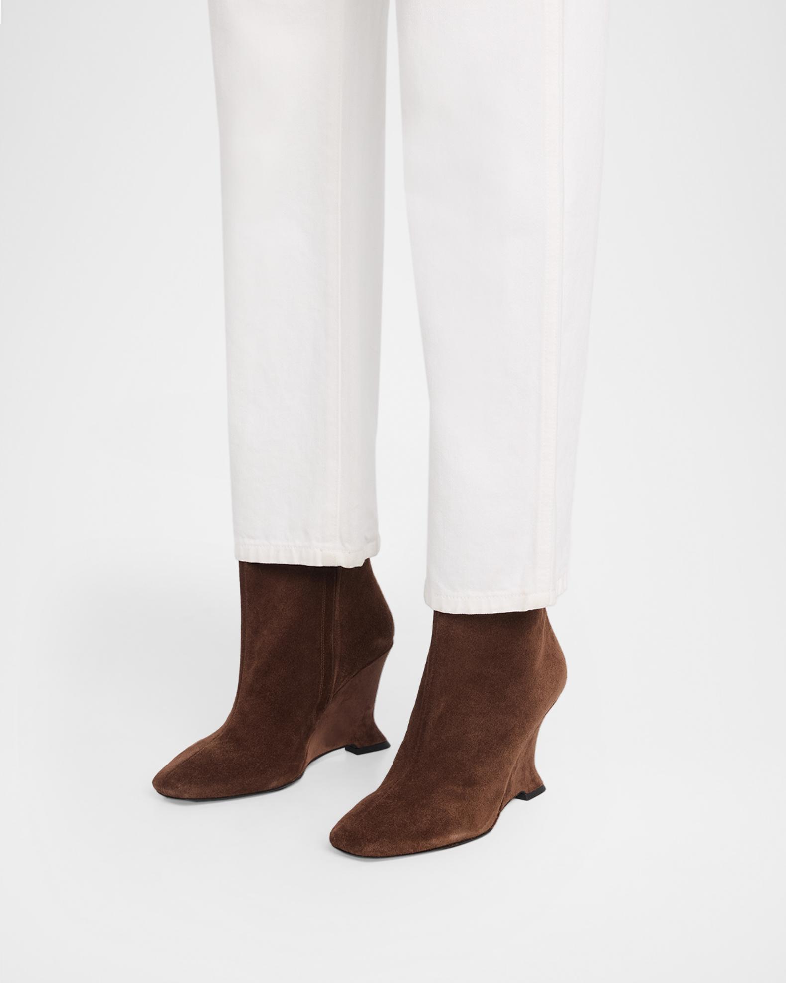 Balmain 95mm Suede Ankle Boots | Neiman Marcus