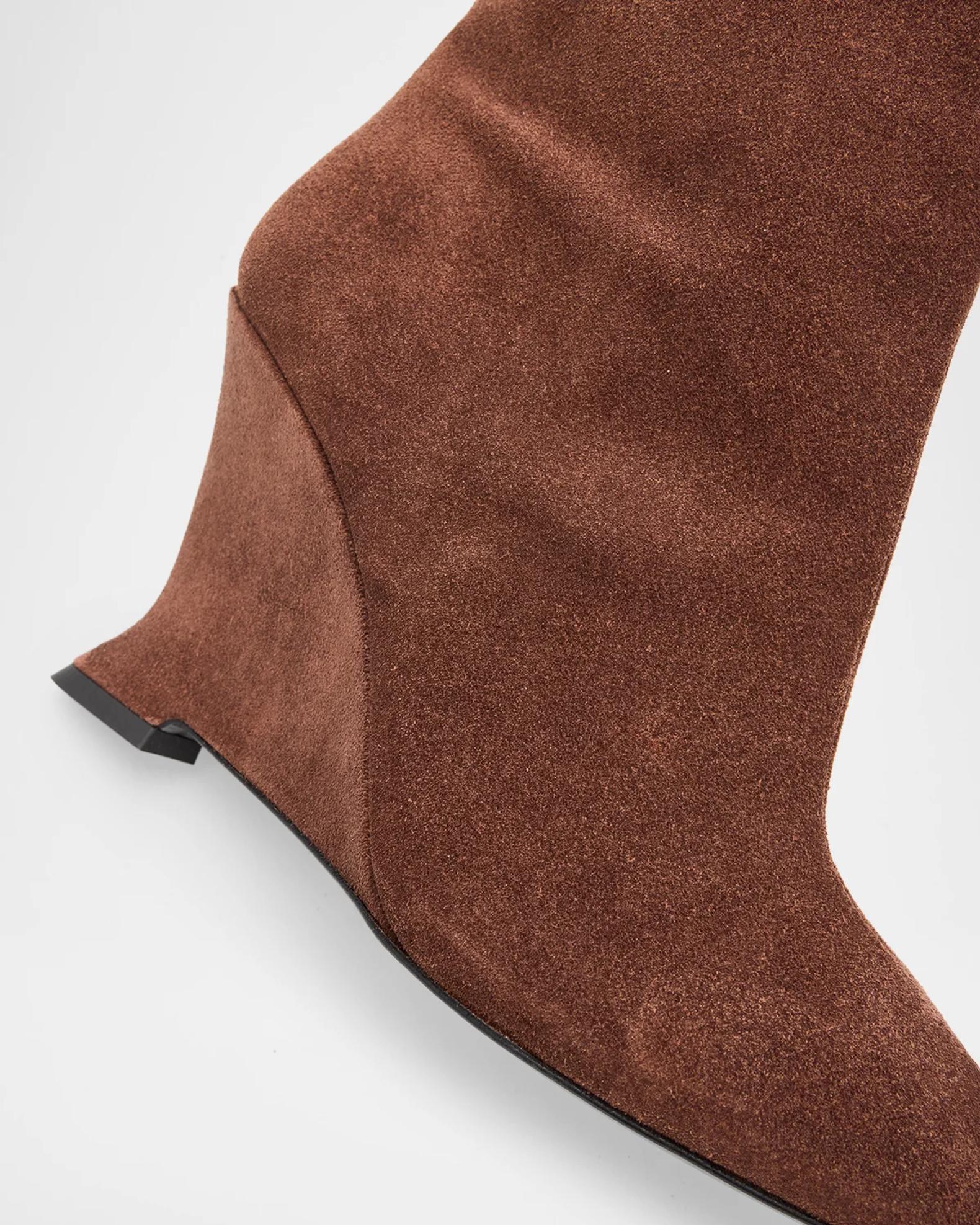 Balmain 95mm Suede Ankle Boots | Neiman Marcus