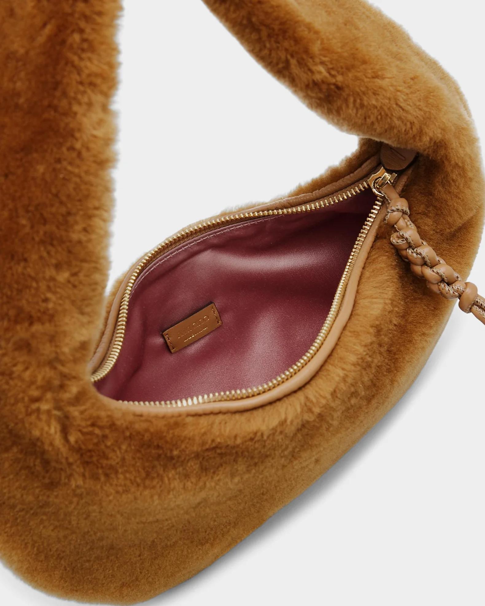 Jimmy Choo Winter Shearling Hobo Bag | Neiman Marcus