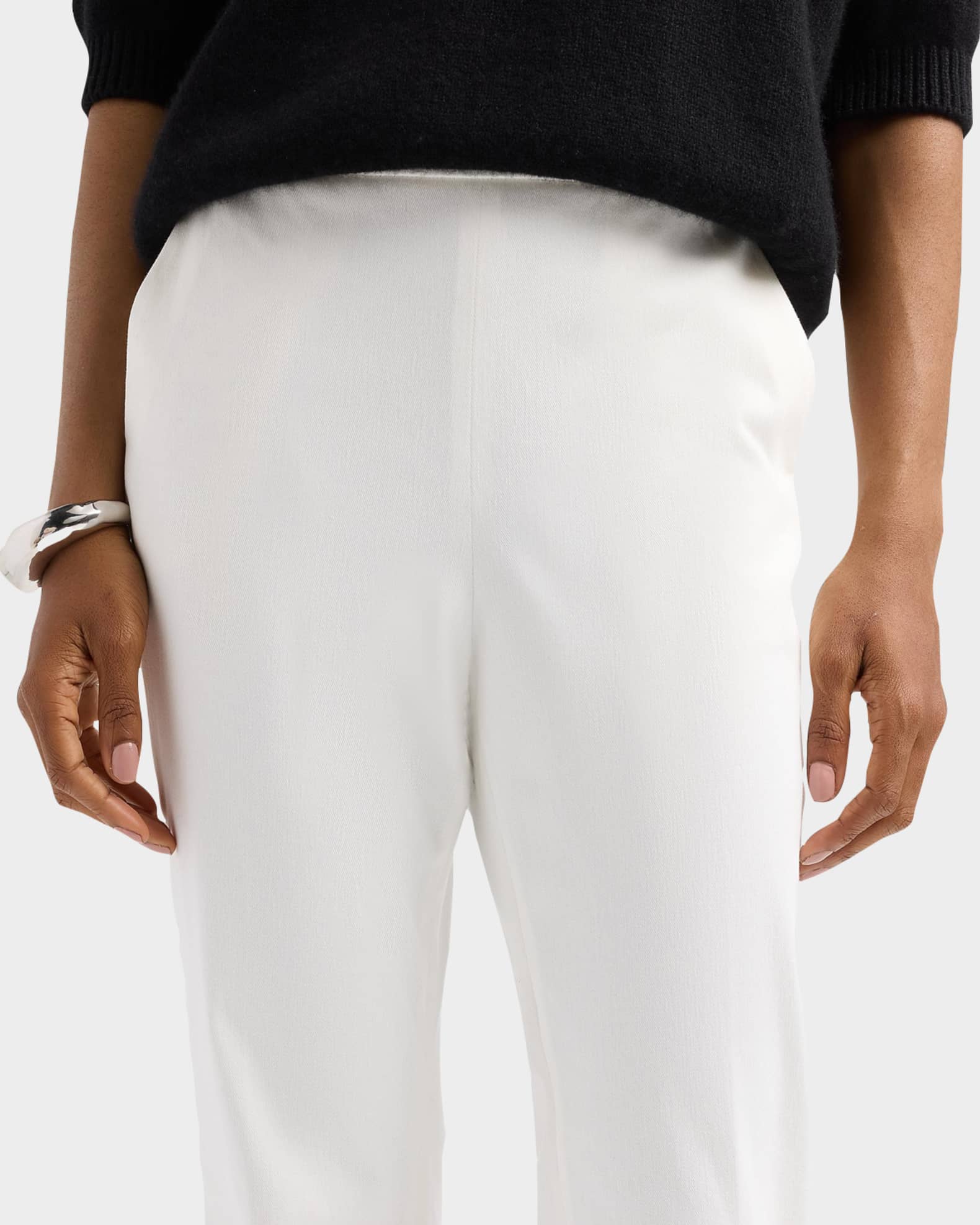 SIMKHAI Gia Cotton-Blend Kick-Flare Pants | Neiman Marcus