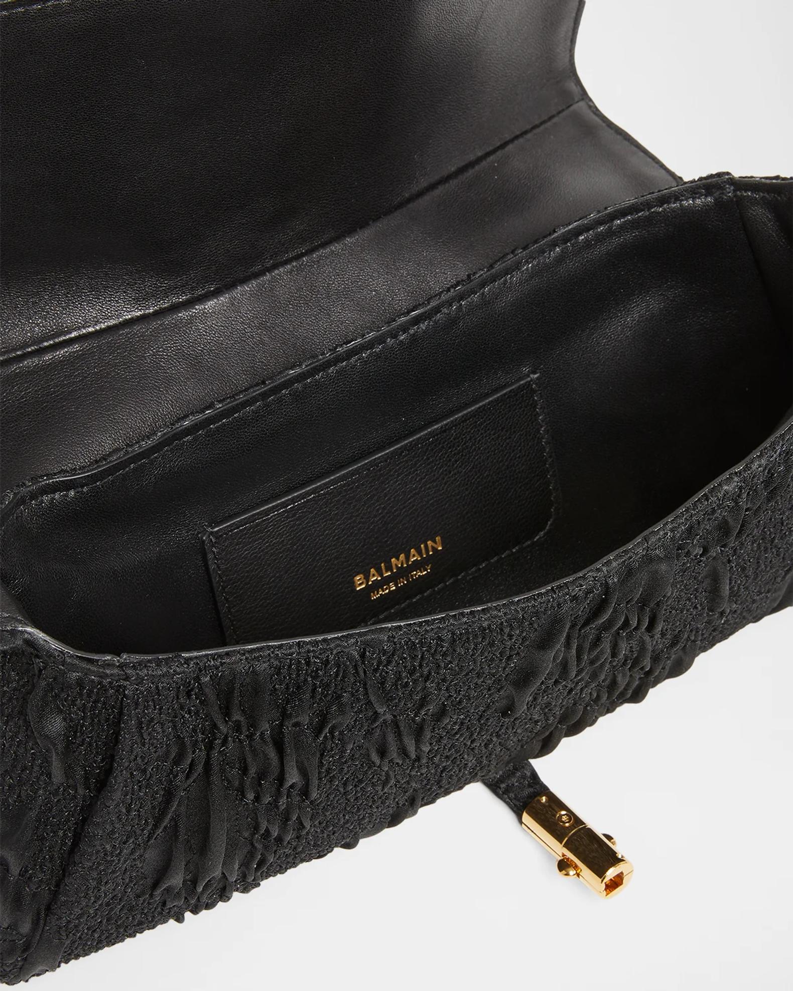 Balmain Metropolis Crinkled Shoulder Bag | Neiman Marcus