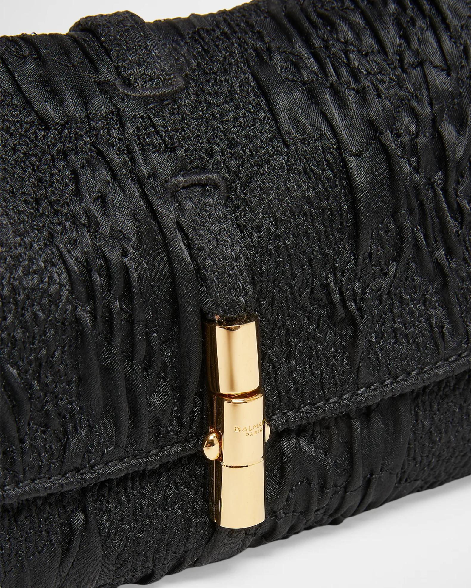 Balmain Metropolis Crinkled Shoulder Bag | Neiman Marcus