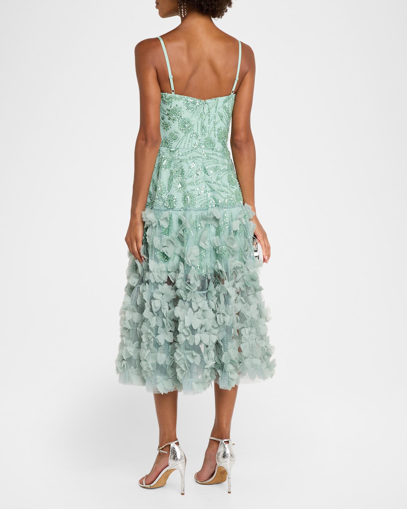 lille beaded midi dress HELSI Lily Floral Fit & Flare Mokshini beaded
