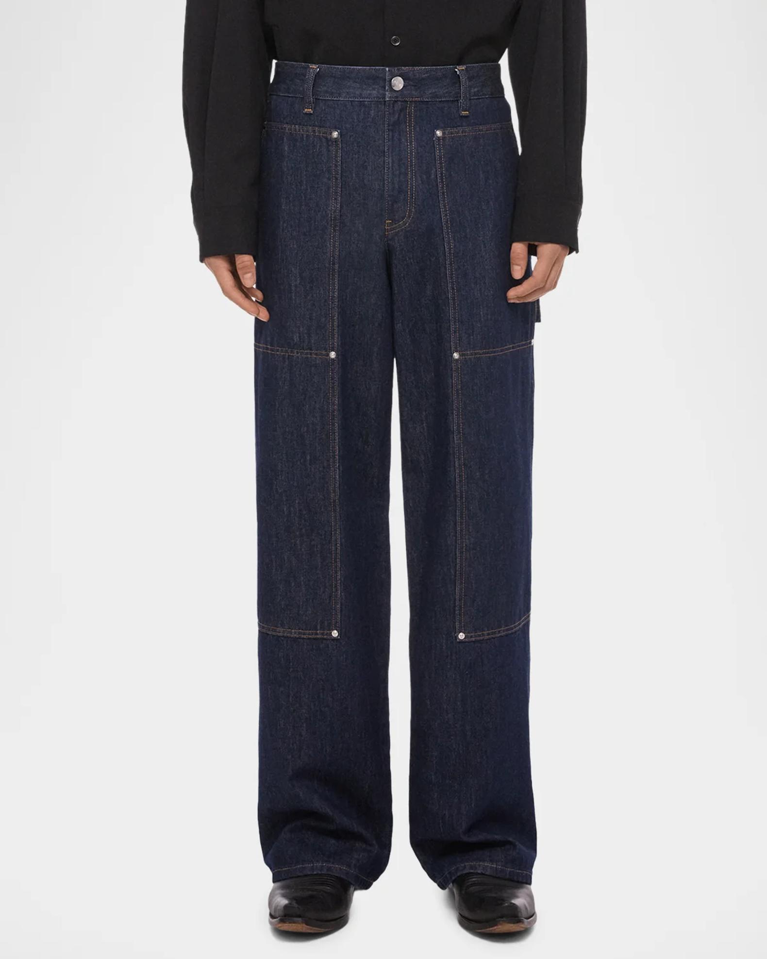 Helmut Lang Dark Wash Carpenter Jeans | Neiman Marcus