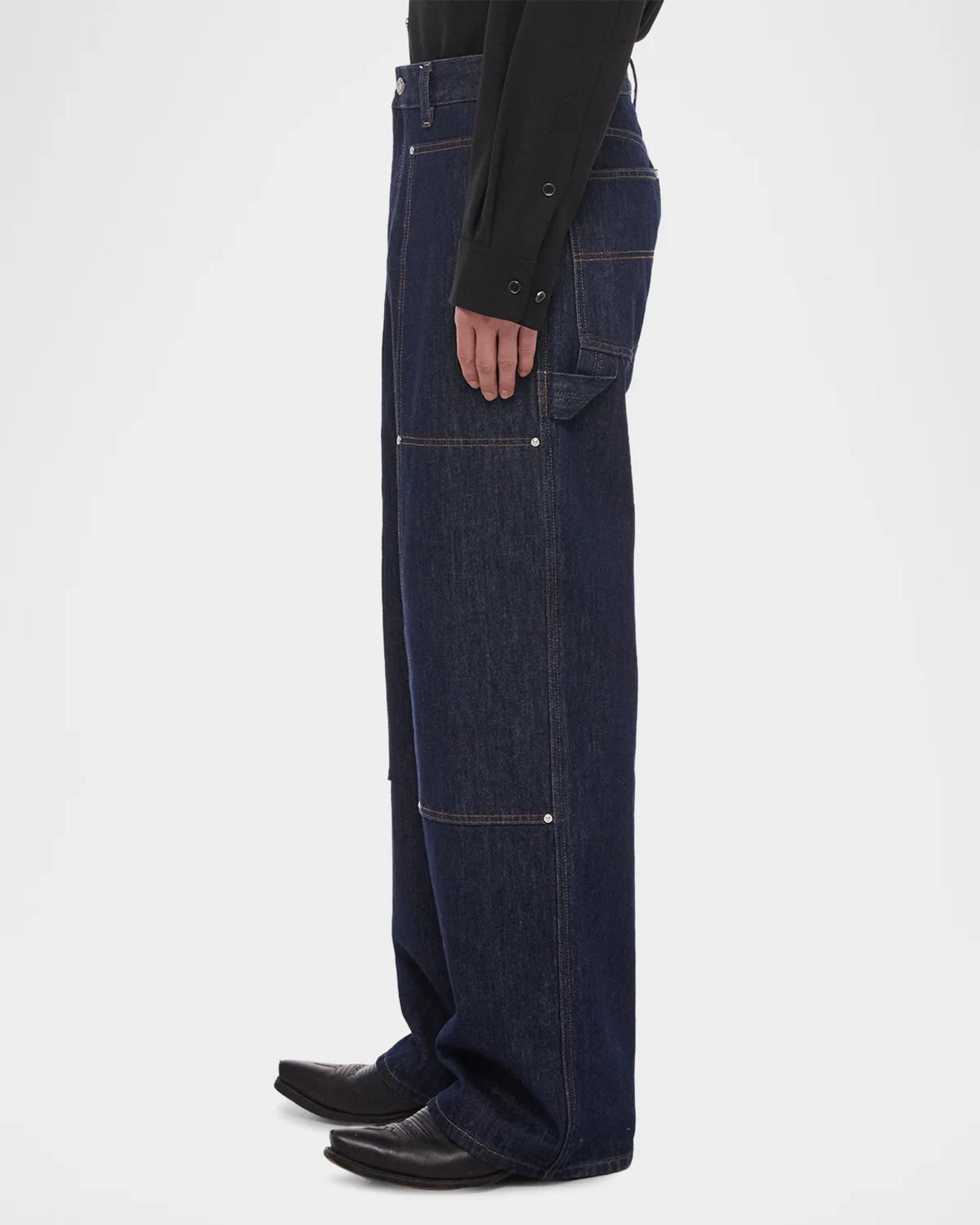 Helmut Lang Dark Wash Carpenter Jeans | Neiman Marcus