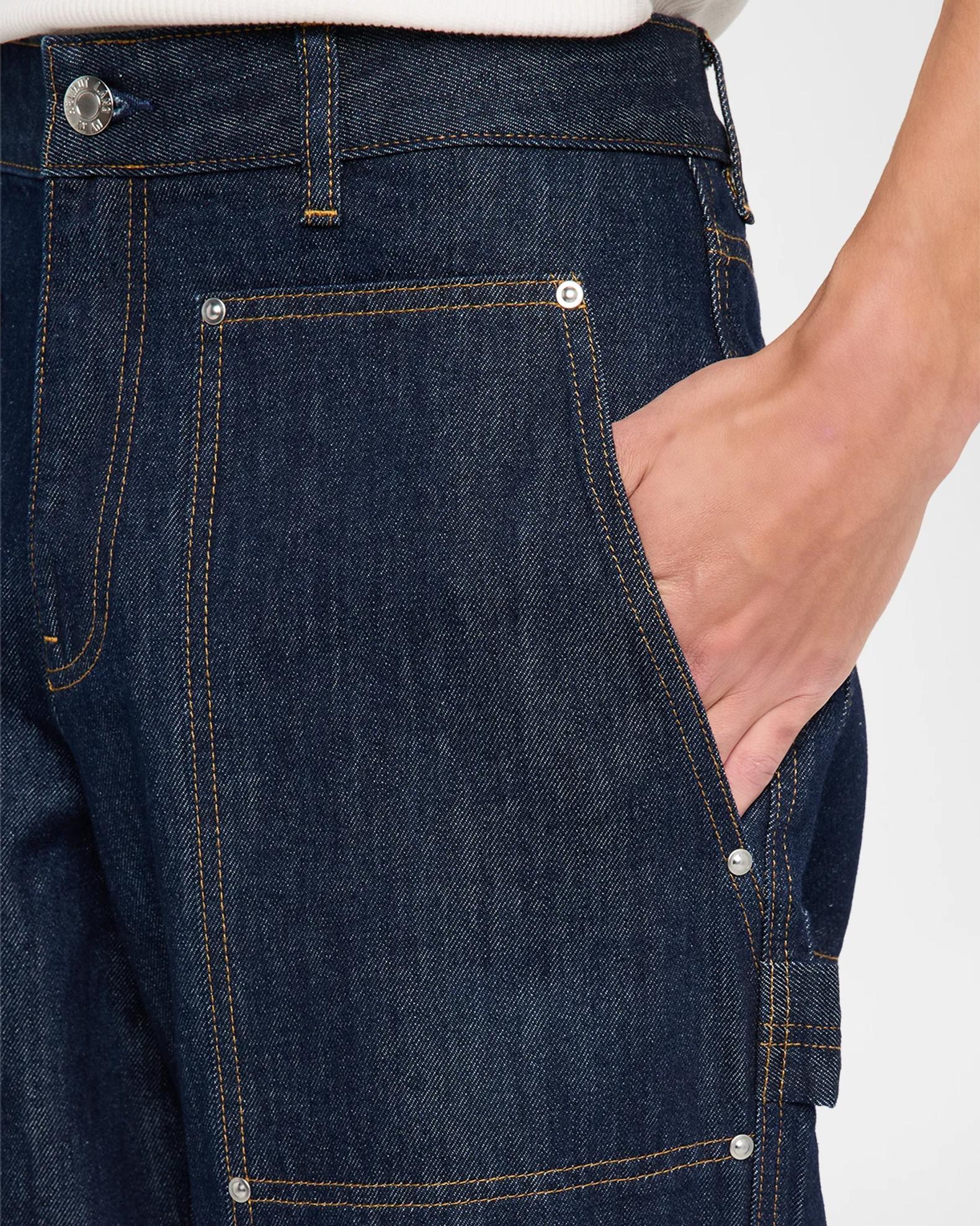 Helmut Lang Dark Wash Carpenter Jeans | Neiman Marcus