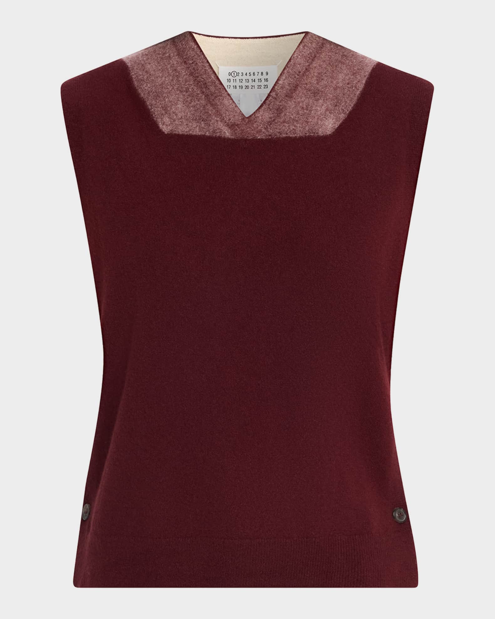 maison margiera wool knit vest マルジェラ MM6 Maison Margiela Fused Wool Knit Vest | Neiman Marcus