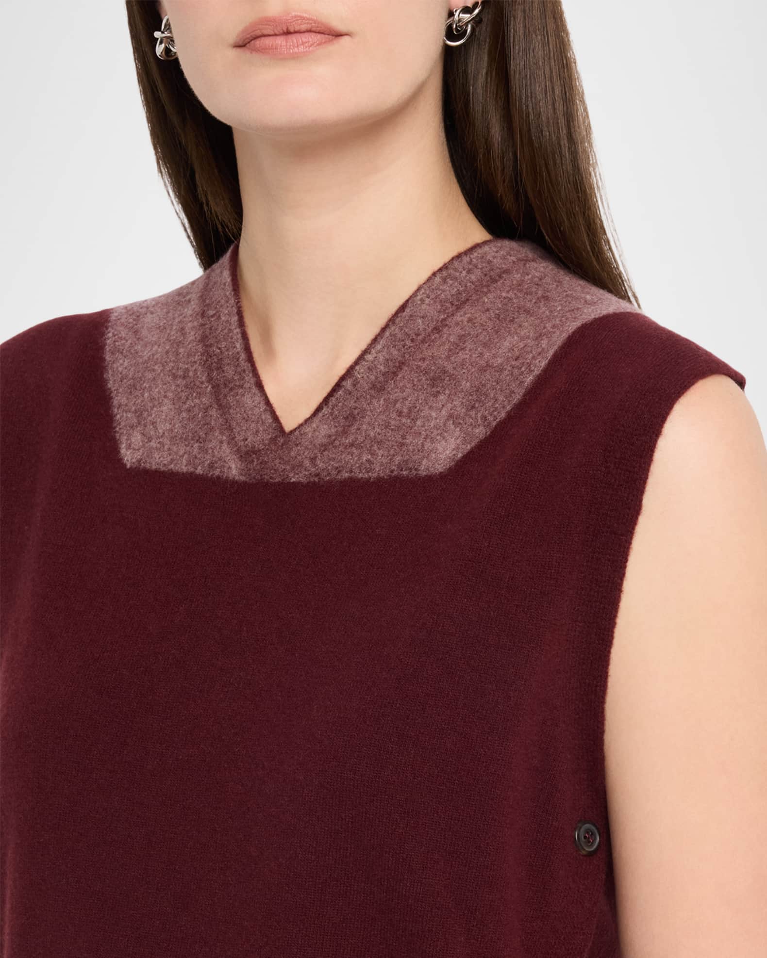MM6 Maison Margiela Fused Wool Knit Vest | Neiman Marcus