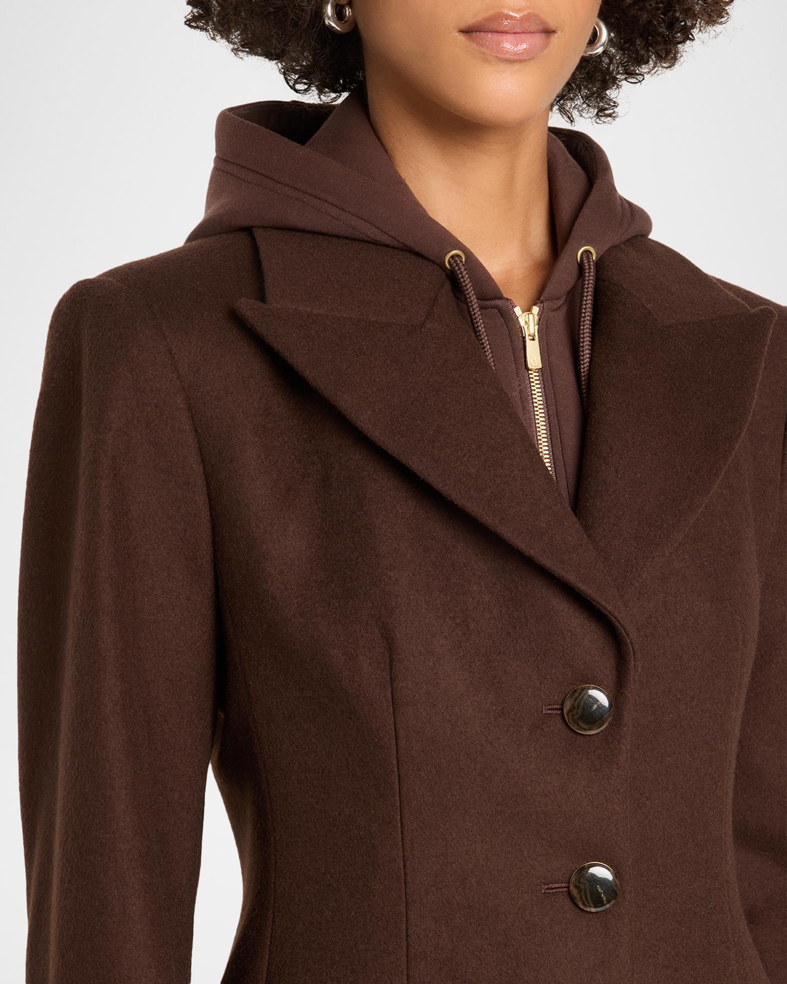 Veronica Beard Elspeth Coat with Hoodie Dickey | Neiman Marcus