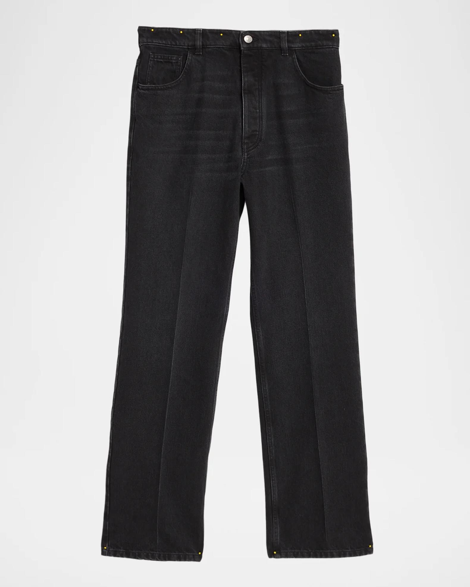 Marni Men's Charcoal Denim Flare Jeans | Neiman Marcus