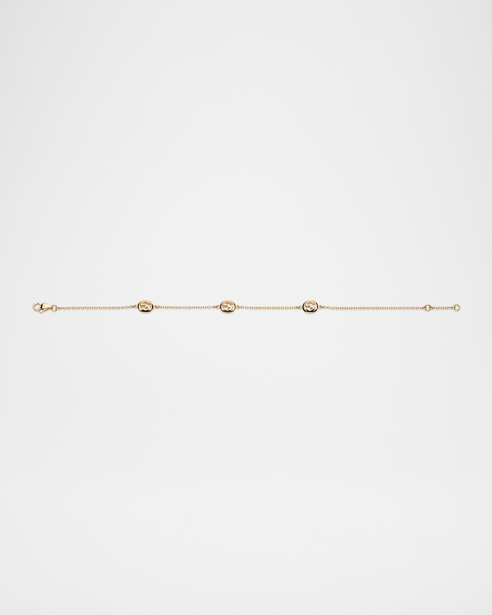 Gucci Gucci Interlocking 18K Yellow Gold Chain Bracelet | Neiman Marcus