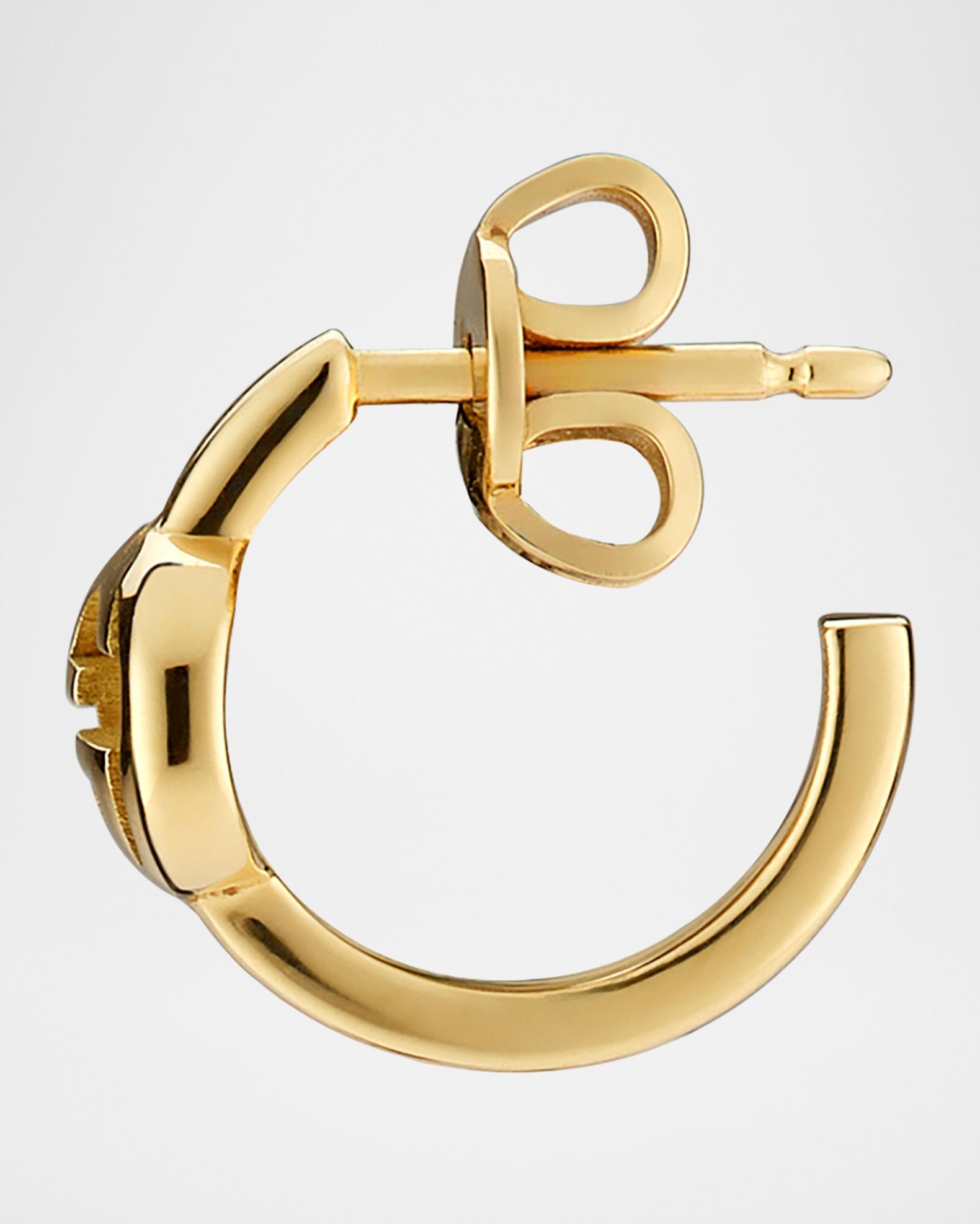 Gucci Gucci Interlocking 18K Yellow Gold Hoop Earrings | Neiman Marcus