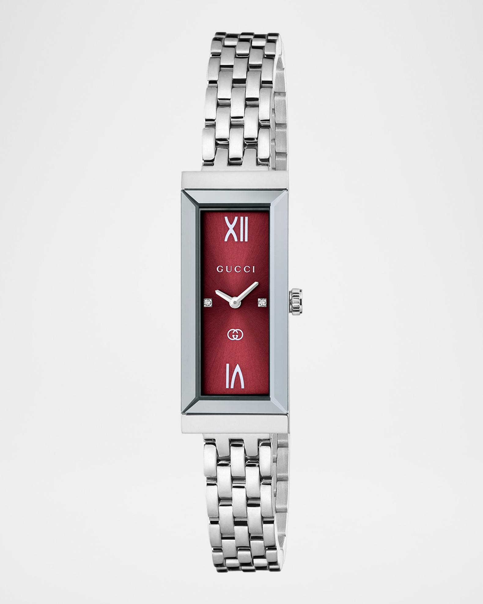 Gucci G-Frame 14x34mm Watch, Red Burgundy | Neiman Marcus
