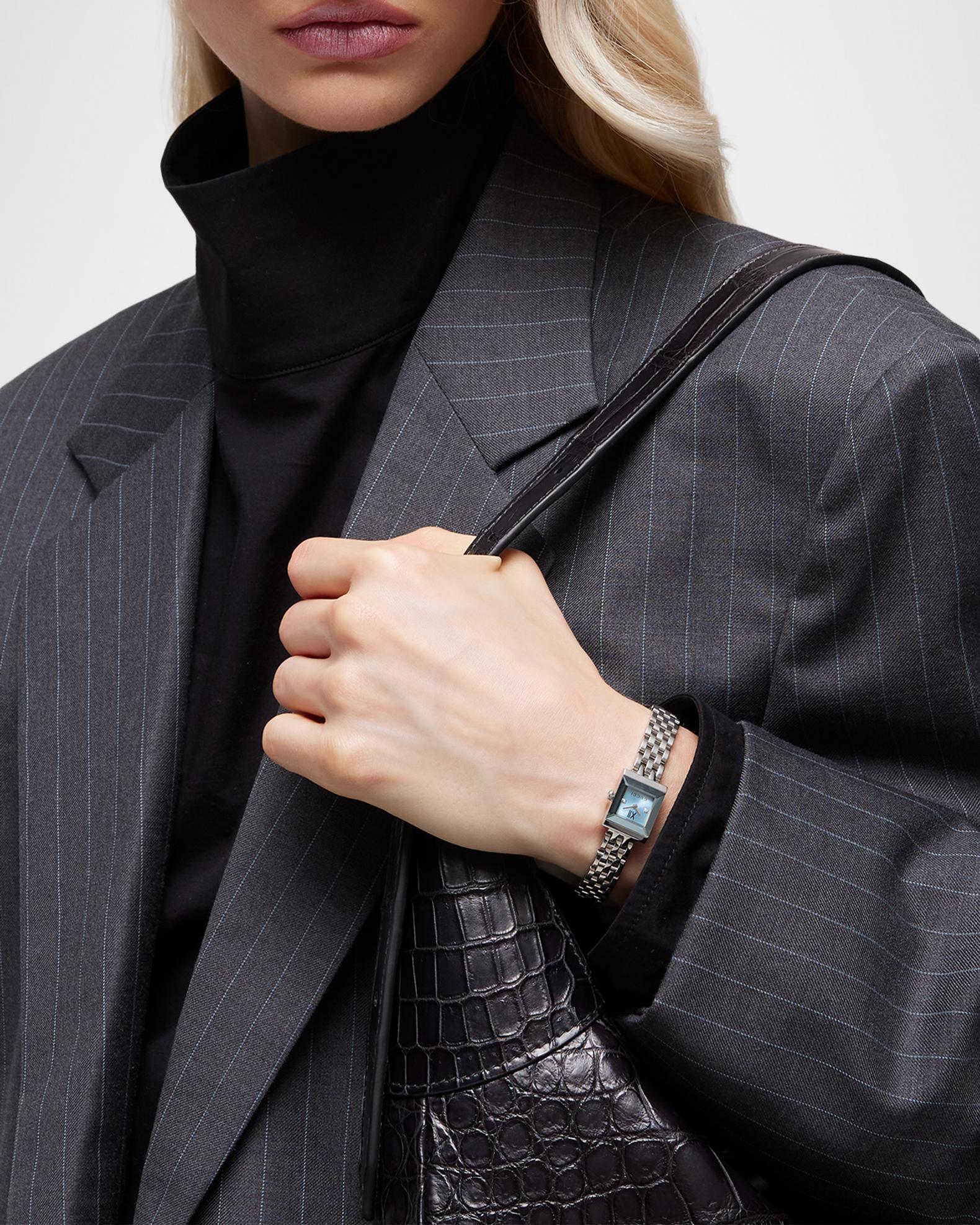 Gucci G-Frame 14x18mm Watch, Light Blue | Neiman Marcus