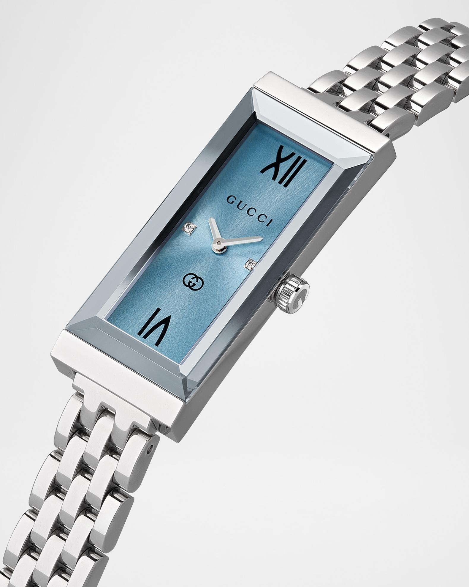 Gucci G-Frame 14x34mm Watch, Light Blue | Neiman Marcus
