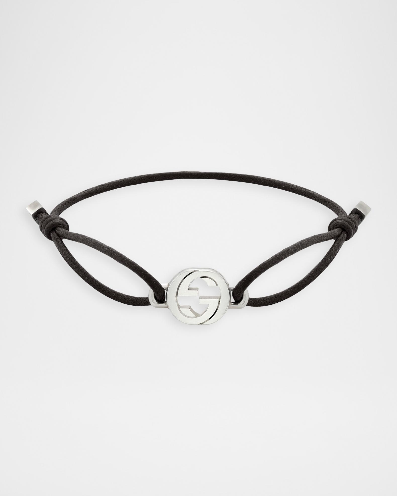 GUCCI アンクレット silver925 Gucci Silver Interlocking G Cord Bracelet | Neiman Marcus