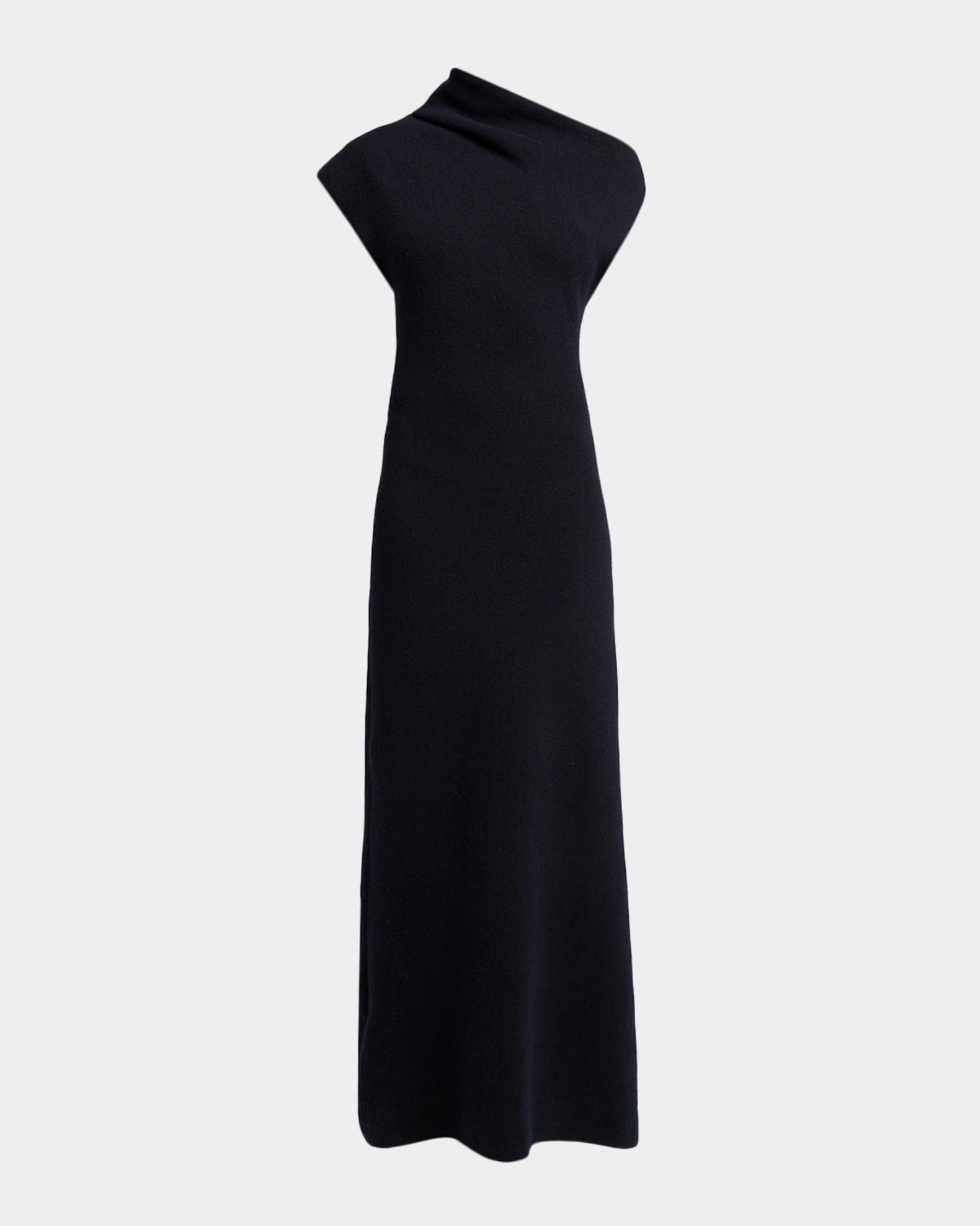 Proenza Schouler Lothea Asymmetric Merino Wool Knit Maxi Dress