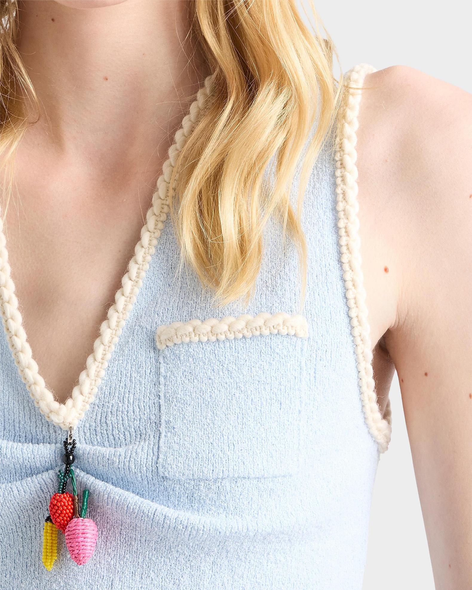 Prada Cotton Boucle Crop Top | Neiman Marcus